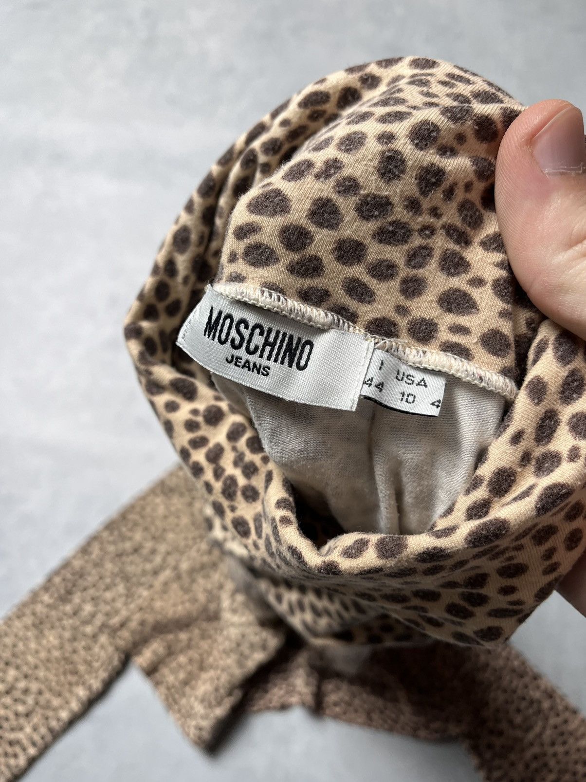 Moschino Moschino Cheap and Chic Leopard Turtleneck Vintage Animal Size L / US 10 / IT 46 - 2 Thumbnail