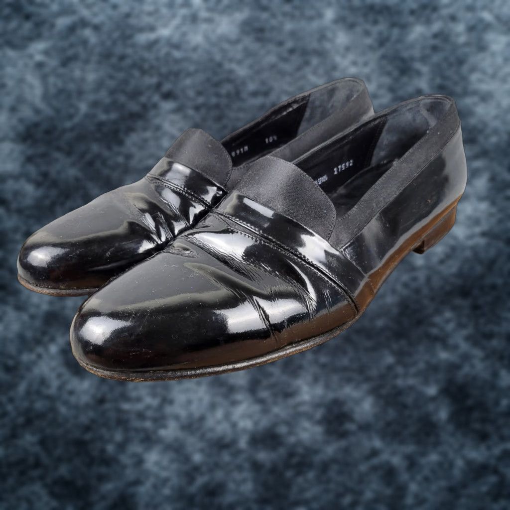 Mezlan Dress Loafers Mens 10.5 Black Patent Leather From  display picture 1