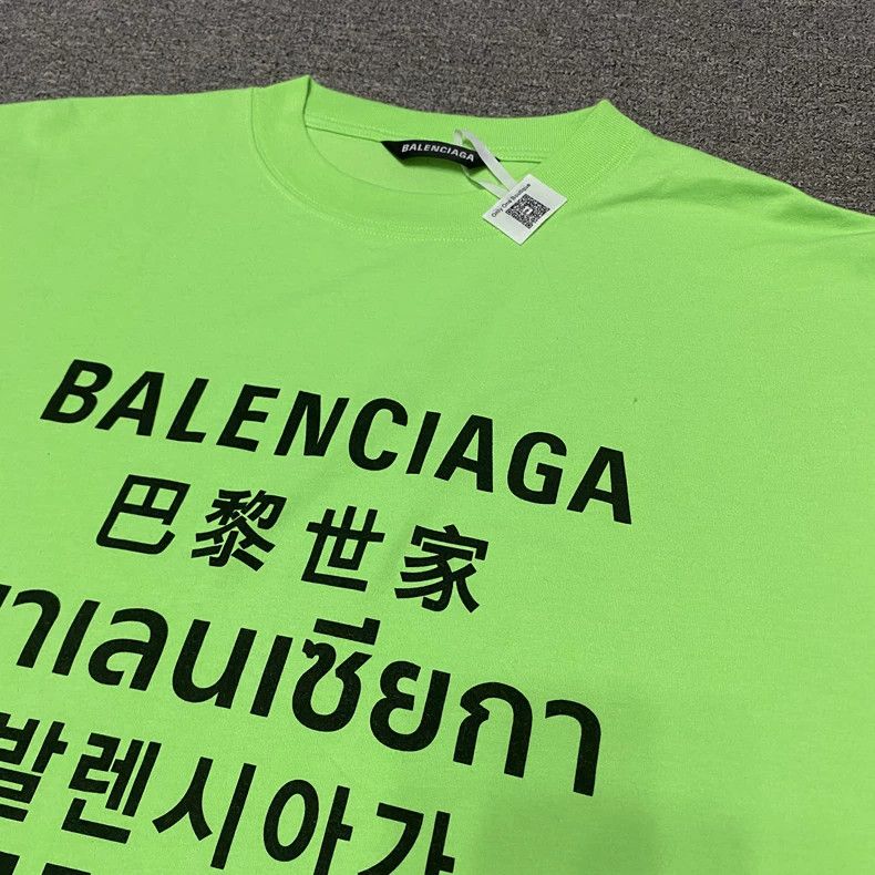 Balenciaga Balenciaga Multi-language Seven Nations Short Sleeve Size US S / EU 44-46 / 1 - 4 Thumbnail