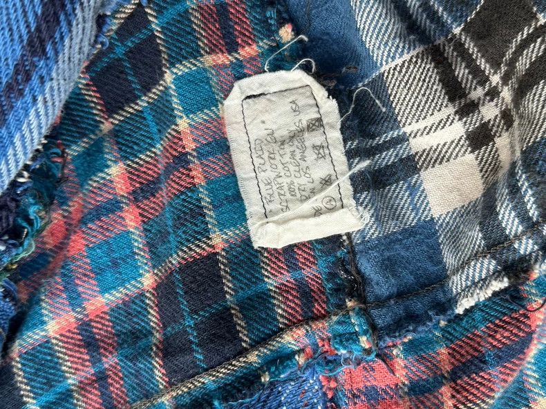 Greg Lauren Greg Lauren size2 Neutral plaid patchwork jacket Size US M / EU 48-50 / 2 - 2 Thumbnail