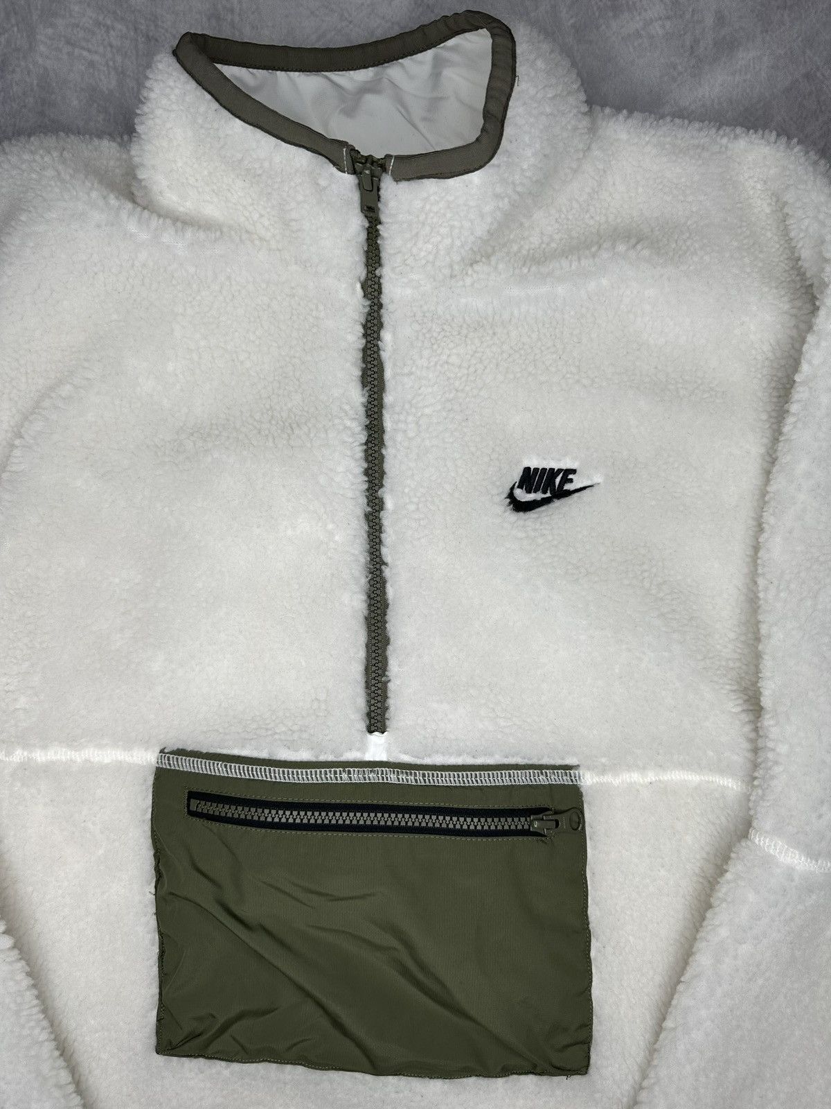 Nike NIKE Men's Fleece Anorak Jacket puffer Size US M / EU 48-50 / 2 - 6 Thumbnail