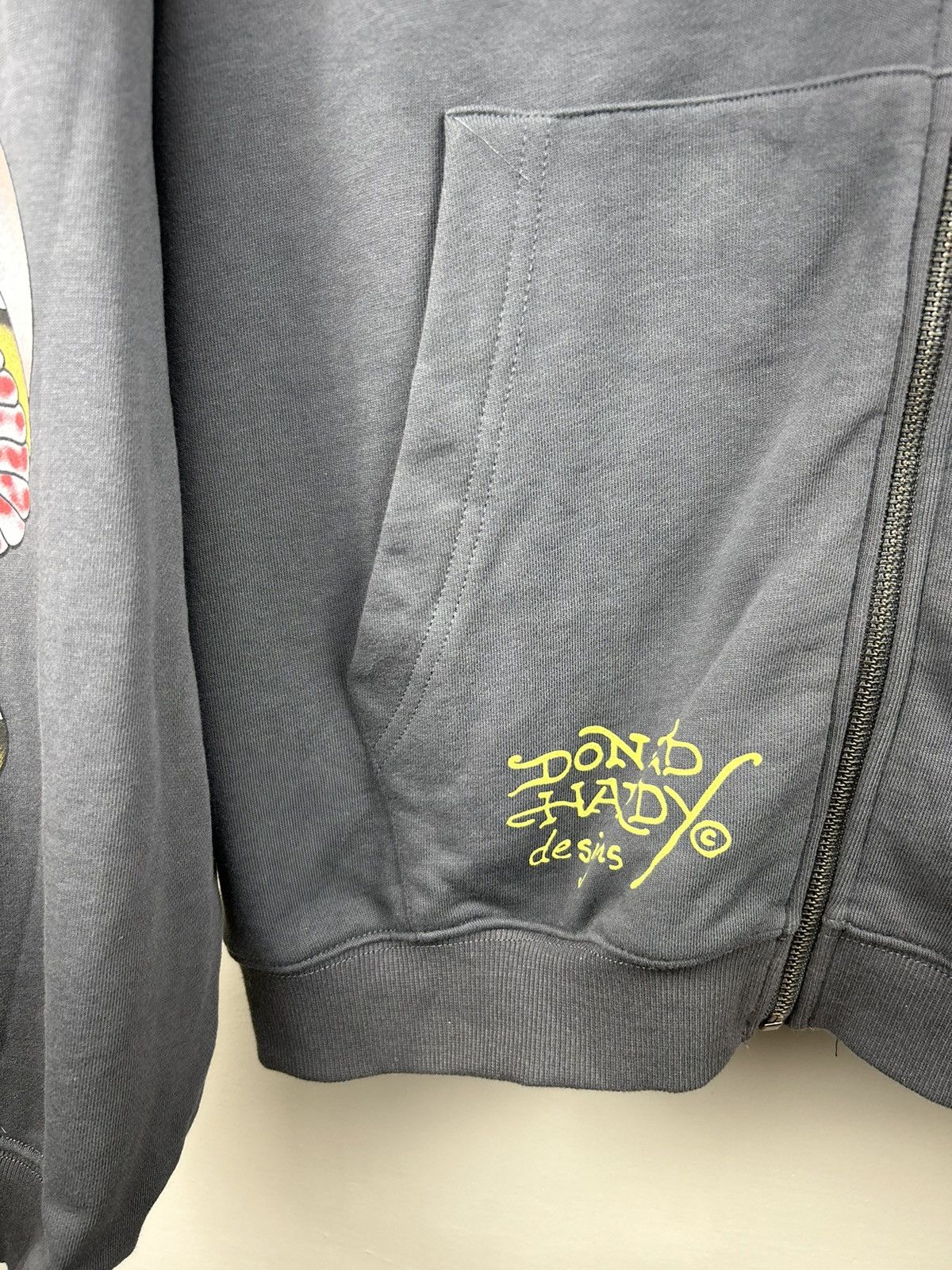 Ed Hardy Vintage Ed Hardy Zip Hoodie Fire Skull Rare Tatto Size US L / EU 52-54 / 3 - 8 Thumbnail