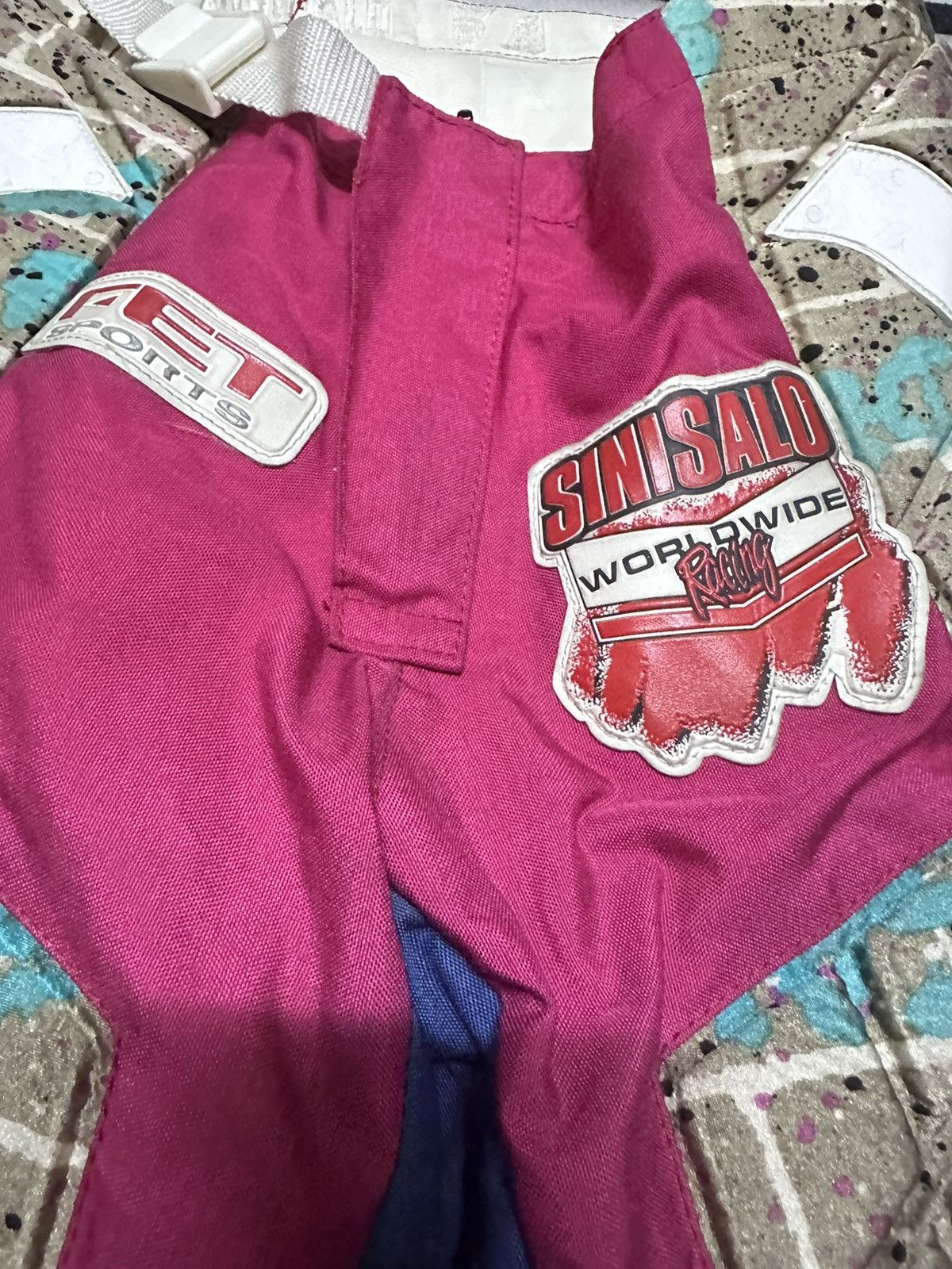 Vintage Sinisalo Finland worldwide motocross pants with knee padding Size US 30 / EU 46 - 3 Thumbnail