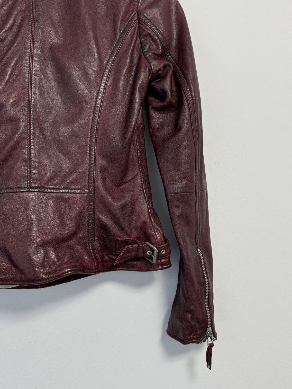 Japanese Brand × Vintage Freaky Nation Leather Biker Jacket Red Leather Women’s Size XS / US 0-2 / IT 36-38 - 18 Thumbnail