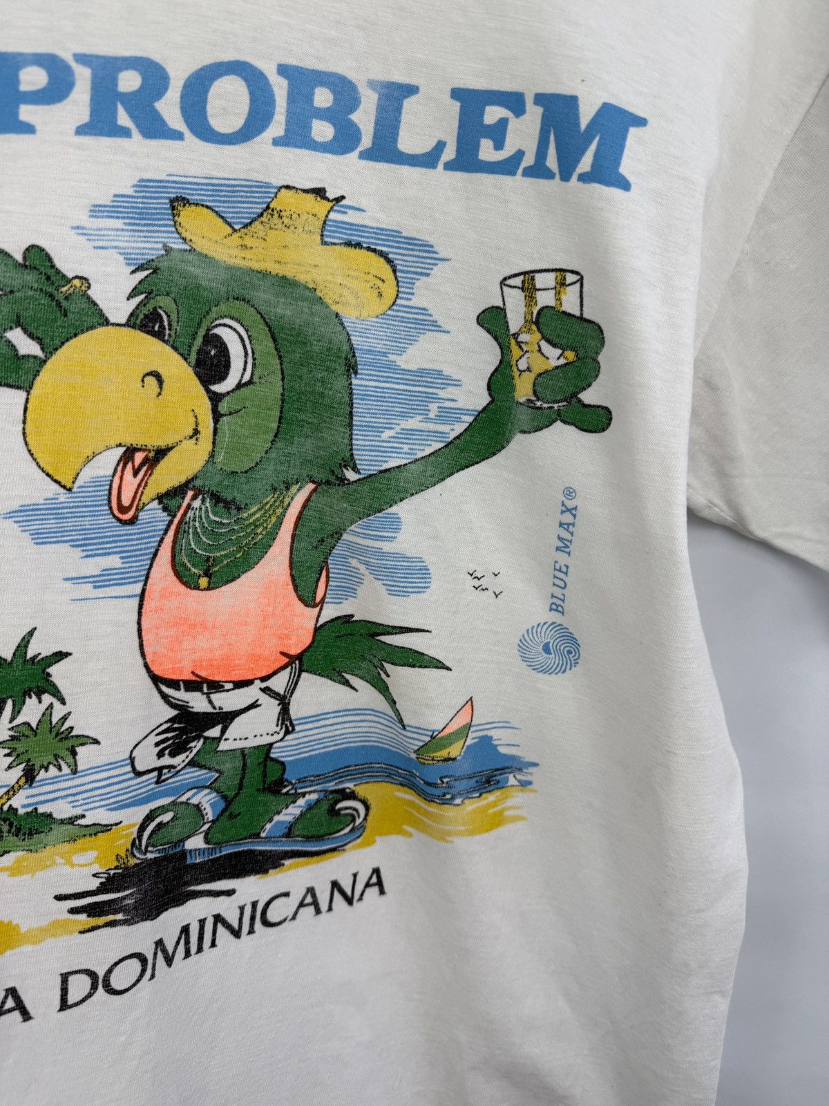 Vintage 🇩🇴 Vintage 80s No Problem Republica Dominicana Asymmetric tee Size US M / EU 48-50 / 2 - 5 Thumbnail