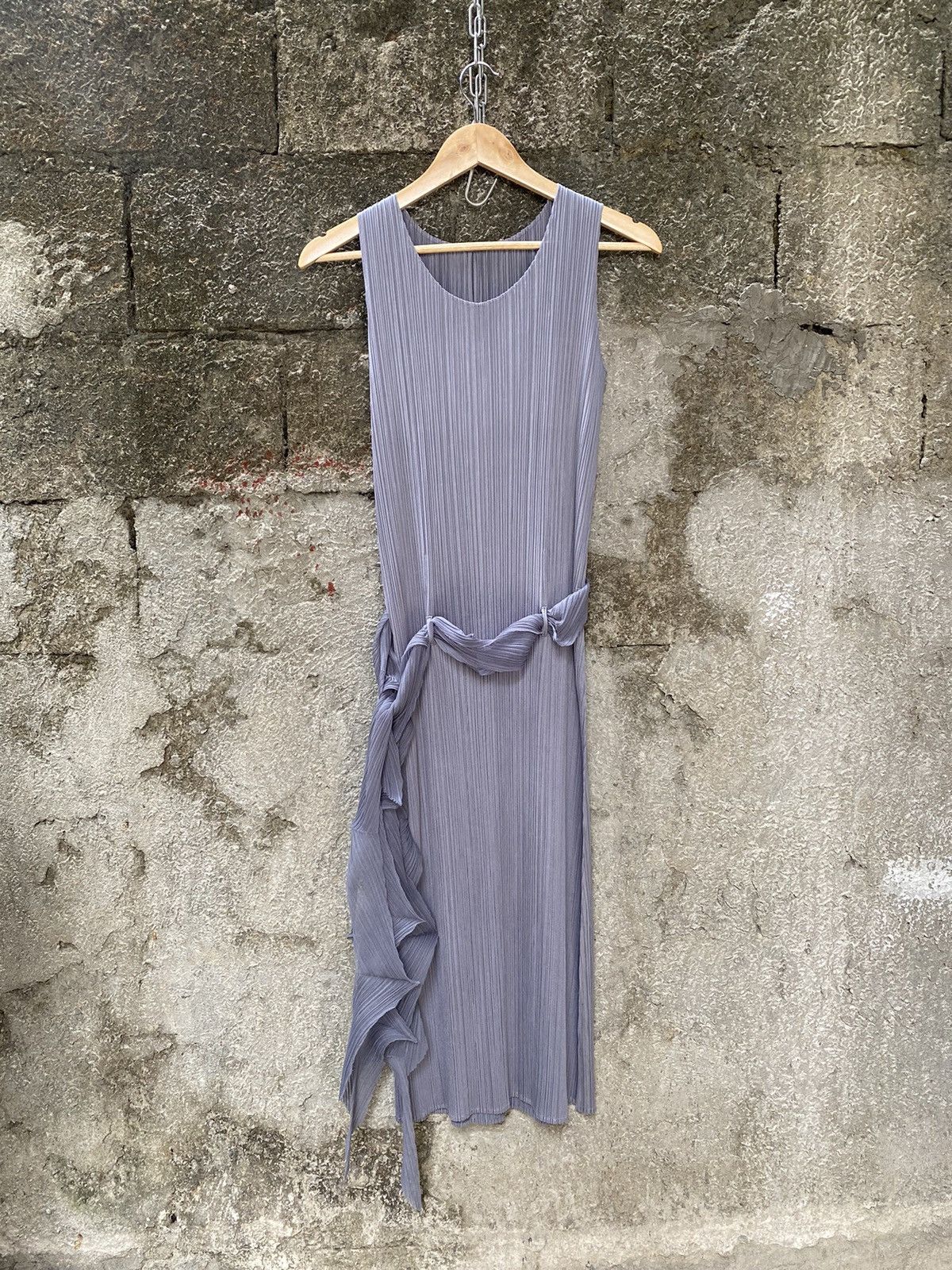 image of Issey Miyake Pleats Please Pleated Dress in Violet, Women's (Size Small)