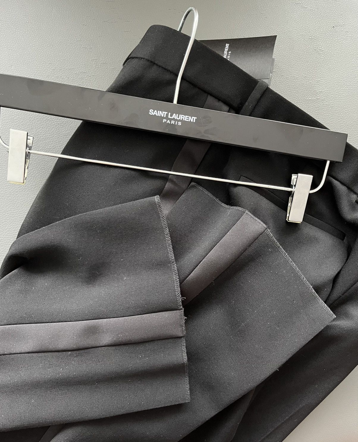 Saint Laurent Paris Brand New Classic Saint Laurent Tuxedo Pants $1,890 Value Size 52R - 16 Thumbnail