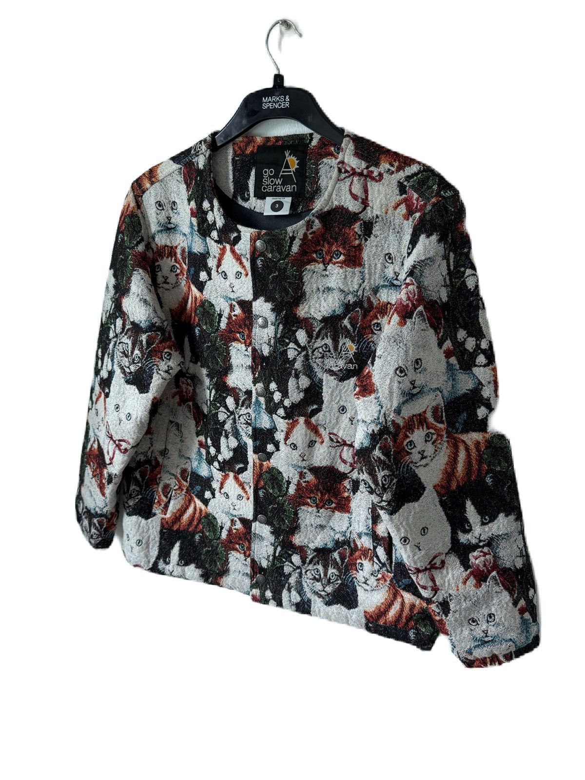 go slow caravan GO SLOW CARAVAN UNDER THE SUN CAT OVERPRINT JACKET ARCTERYX Size US M / EU 48-50 / 2 - 2 Thumbnail