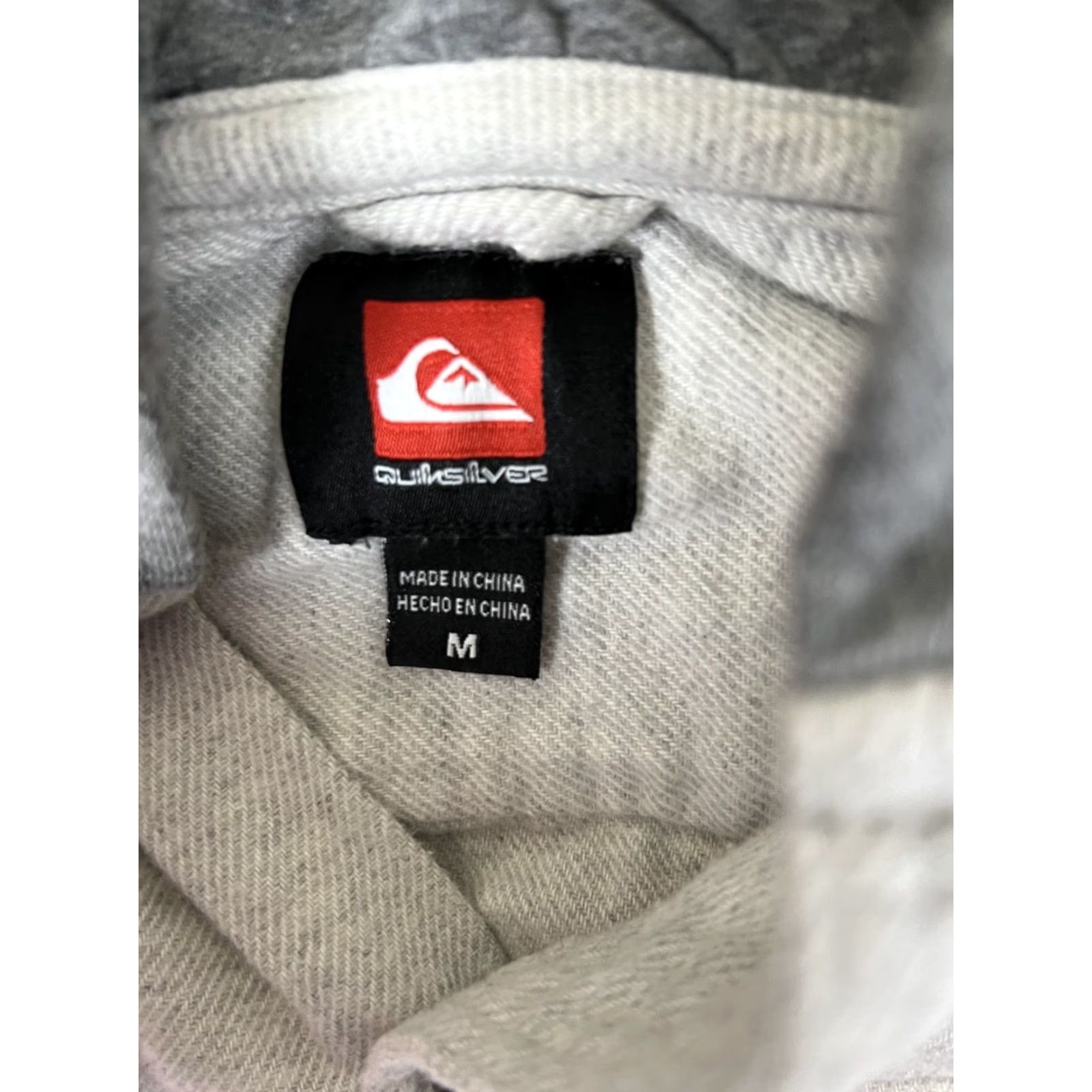 Quiksilver VINTAGE Quiksilver Hoodie Sweatshirt Size M Gray Button Crew Neck Long Sleeve Pockets Hooded Surf Skater Beach Y2K 90s Men Size US M / EU 48-50 / 2 - 5 Thumbnail
