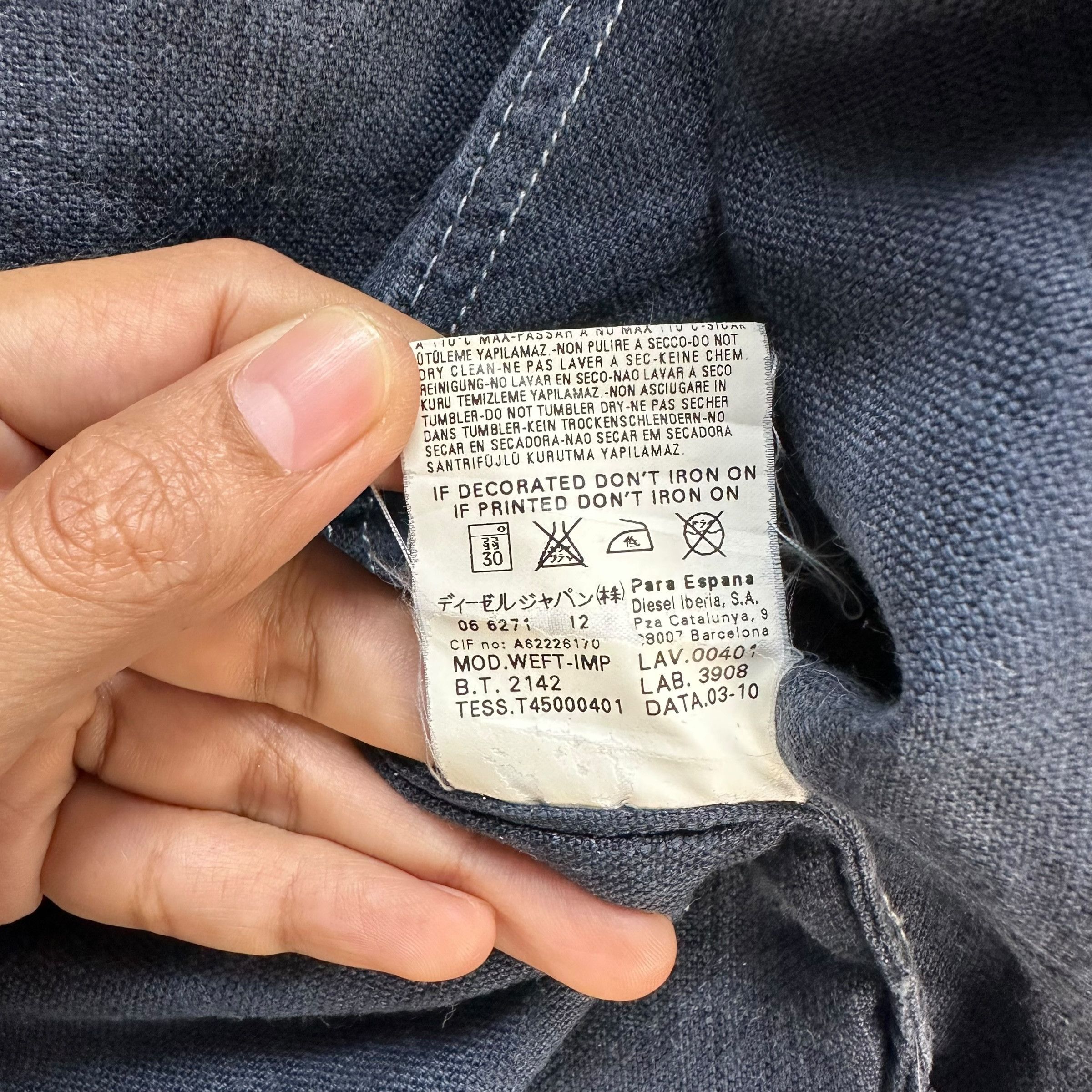Diesel DIESEL Linen Cotton Rayon Casual Work Jacket #A55-1276 Size US L / EU 52-54 / 3 - 10 Thumbnail
