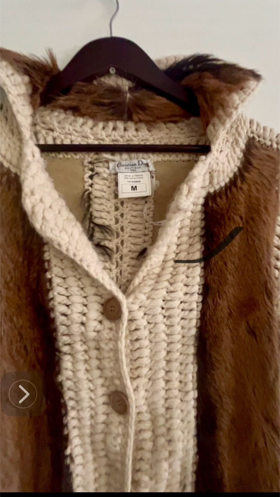 Dior Vintage Dior long knitted wool cardigan Size M / US 6-8 / IT 42-44 - 2 Thumbnail