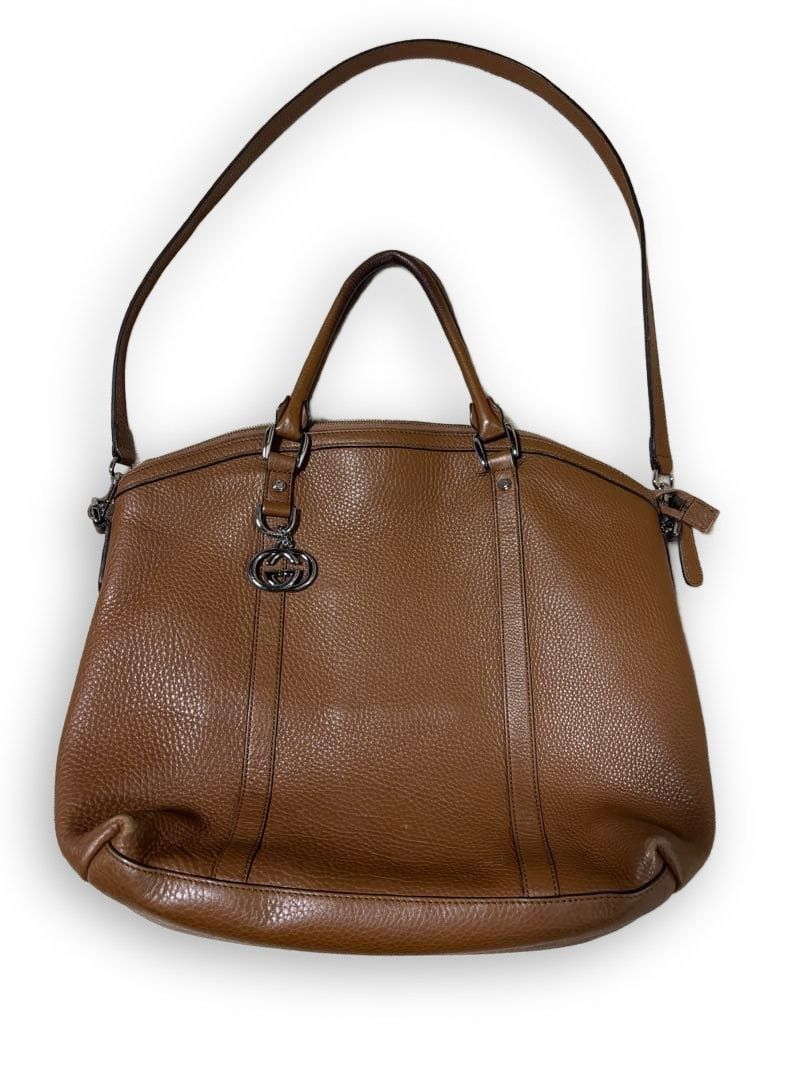Gucci Gucci - Brown Interlocking G Top Handle Bag Preloved Size ONE SIZE - 1 Thumbnail