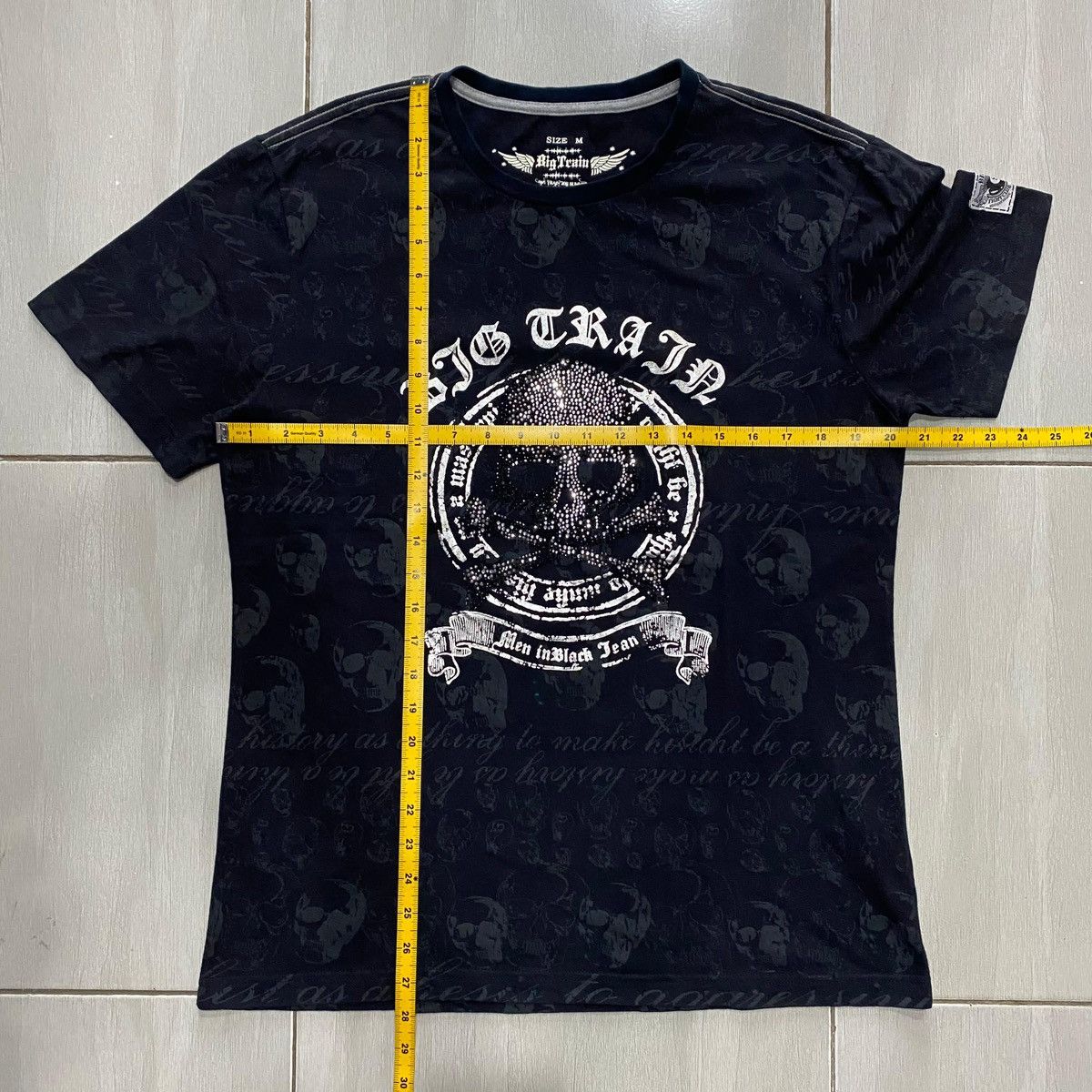If Six Was Nine Osaka BIG TRAIN Japanese Punk Masterpiece Skull Diamond AOP Size US M / EU 48-50 / 2 - 18 Thumbnail
