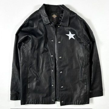 291295=Homme 🔻291295 = Homme Faux Leather Coaches Jacket🔻 Size US M / EU 48-50 / 2 - 2 Thumbnail
