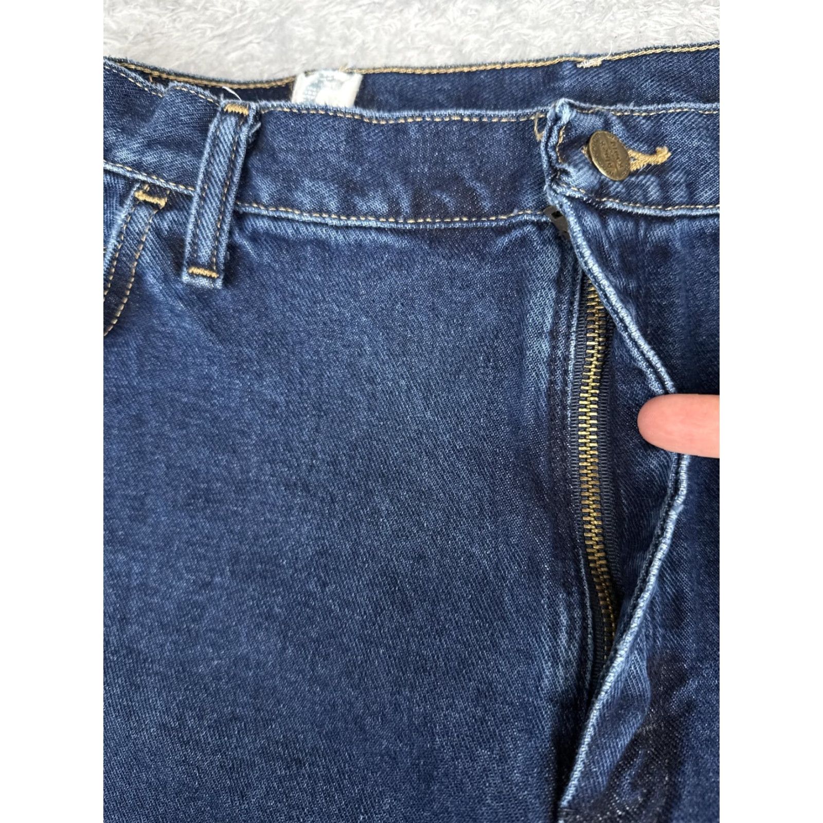 Wrangler Wrangler Jeans Womens 18X32 Straight High Rise Relaxed Blue Medium Wash 34x32 Denim 100% Cotton N/A Size 40" / US 18 - 5 Thumbnail