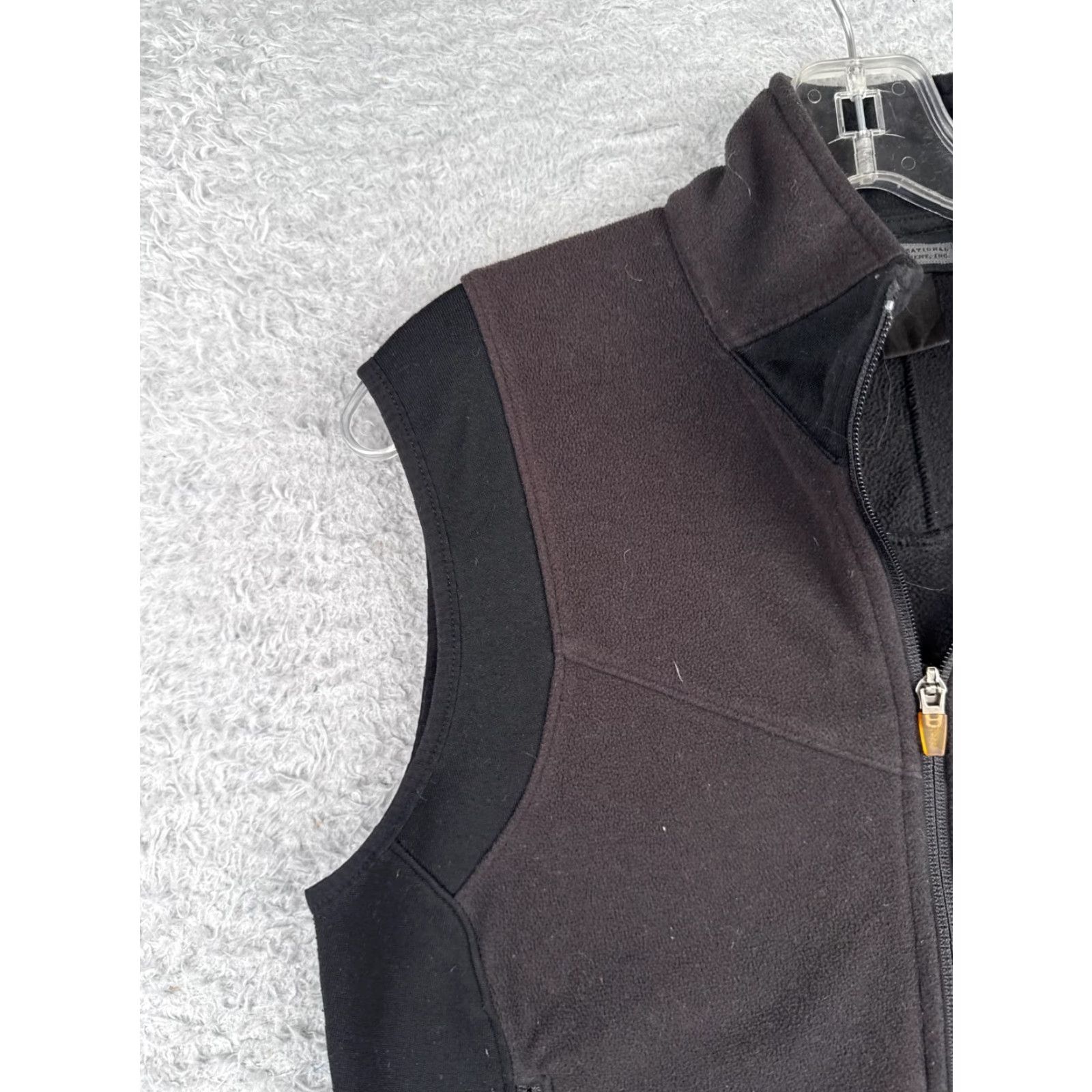 Vintage REI Vest Women Small Black Full Zip Long Sleeve Polyester Fleece Mock Neck READ Size S / US 4 / IT 40 - 3 Thumbnail