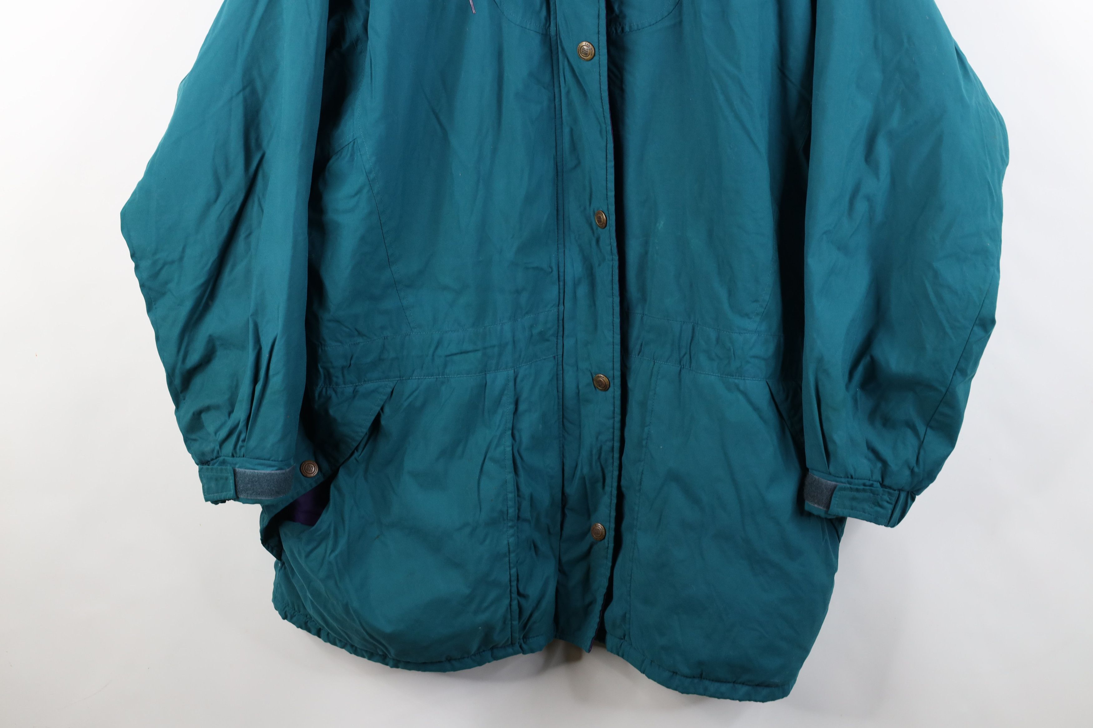 Columbia Vintage 90s Columbia Fleece Lined Hooded Parka Jacket Size 3XL / US 20-22 - 3 Thumbnail