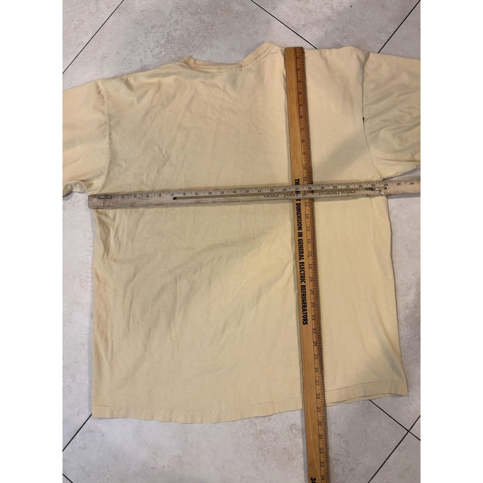 Sean John VINTAGE Sean John Shirt Mens XL Beige Big Denim Graphic Tee Made USA Hip Hop Streetwear Size US XL / EU 56 / 4 - 7 Thumbnail