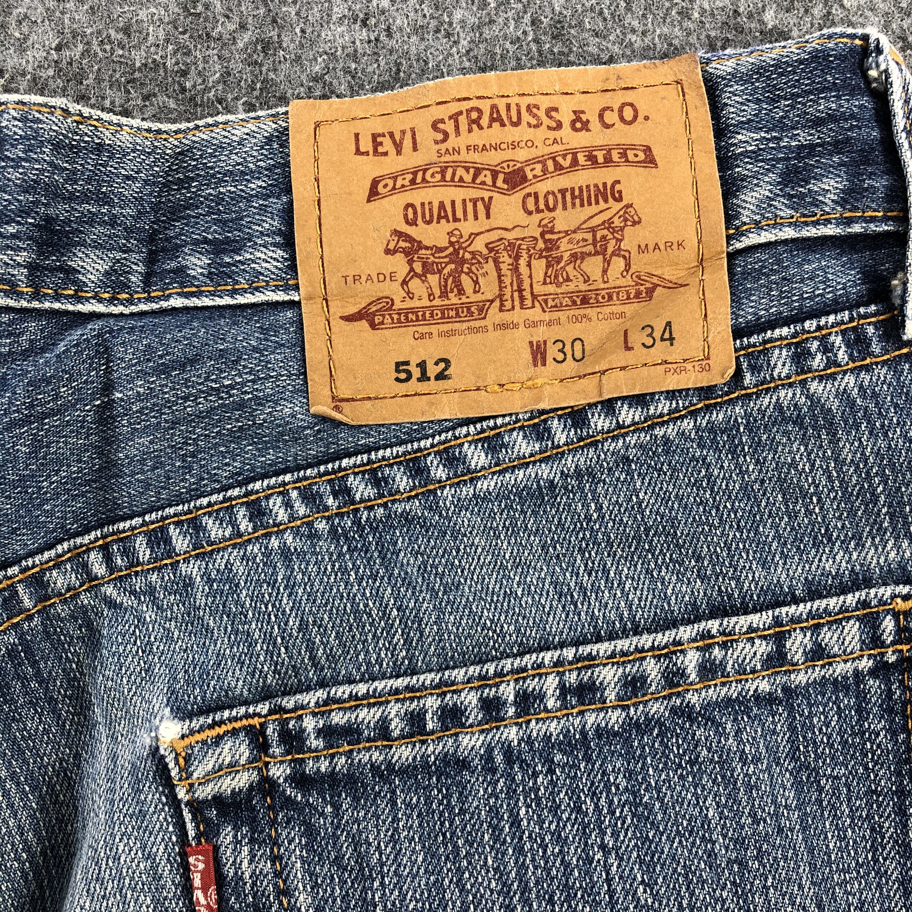 Levi's × Vintage Vintage 90s Blue Wash Levis 512 Jeans-JM2042 Size US 31 - 6 Thumbnail