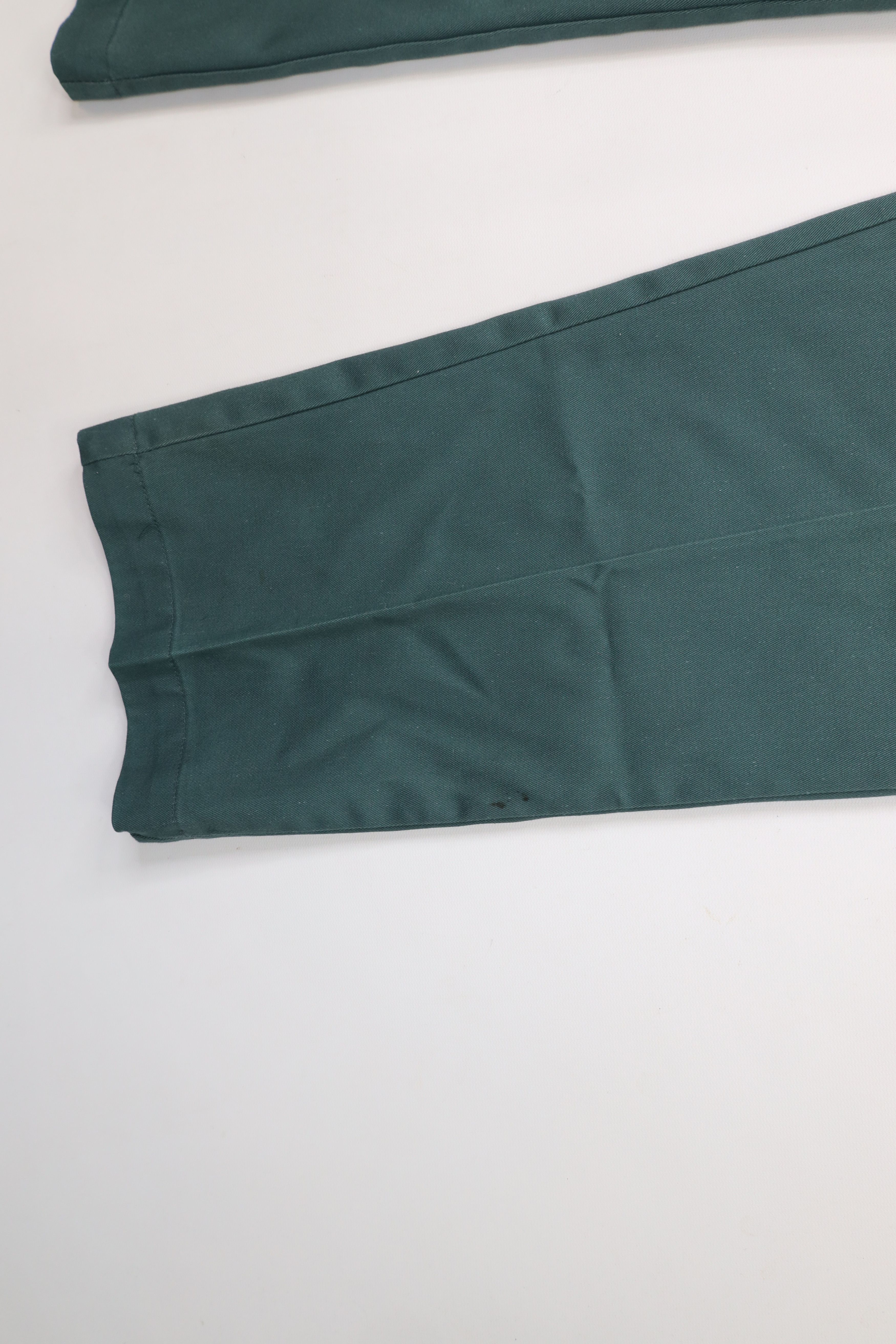 Dickies × Vintage Vintage 90s Dickies Spell Out Wide Leg Work Pants Green USA Size US 38 / EU 54 - 2 Thumbnail