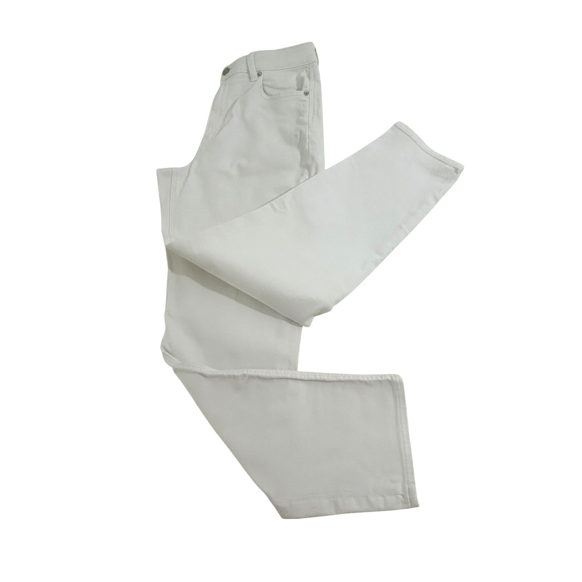 American Eagle Outfitters American Eagle Women’s White Jeans 8 Regular Ankle Tapered S Size 30" / US 8 / IT 44 - 3 Thumbnail