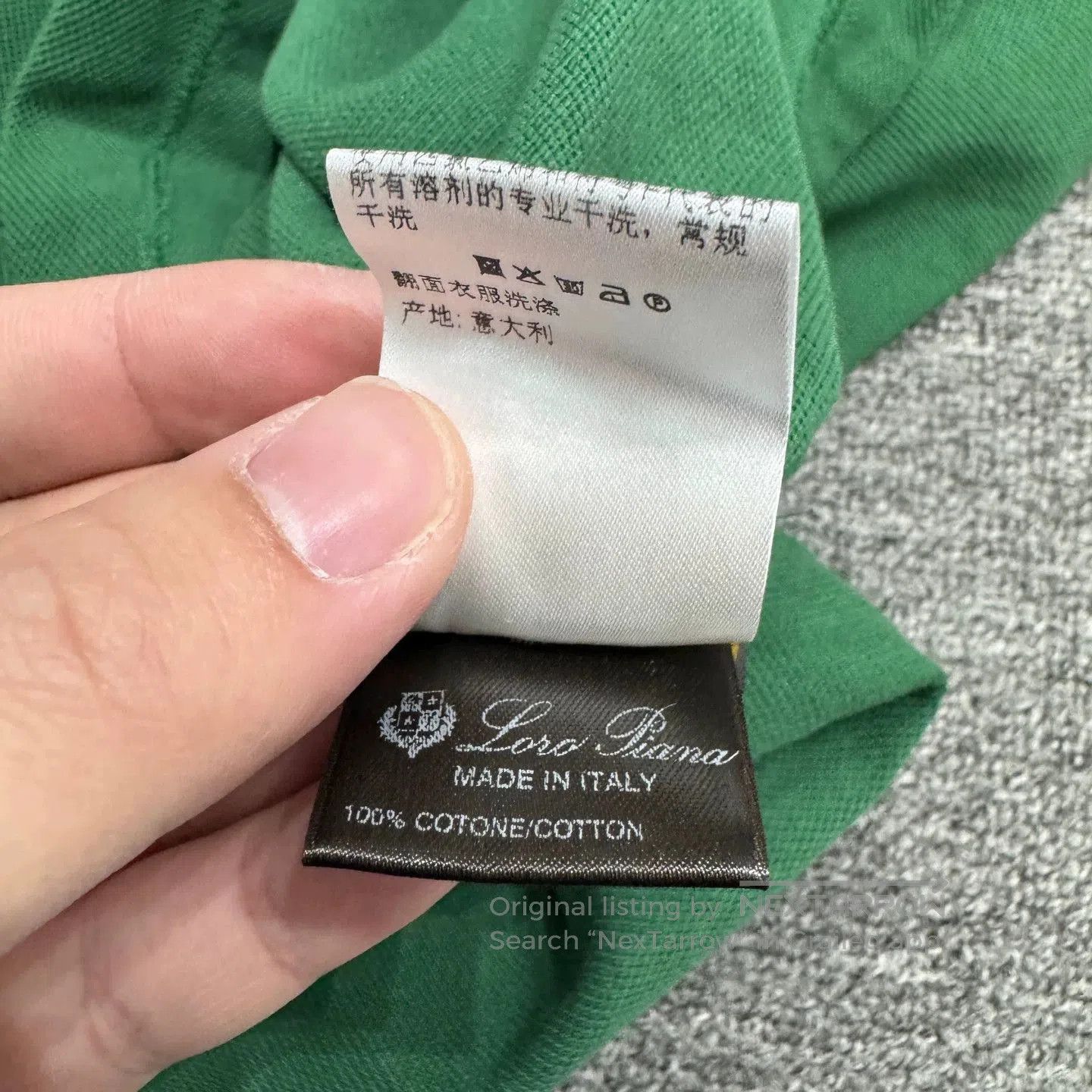 Loro Piana Green Short Sleeve Polo Shirt. Size US M / EU 48-50 / 2 - 4 Thumbnail