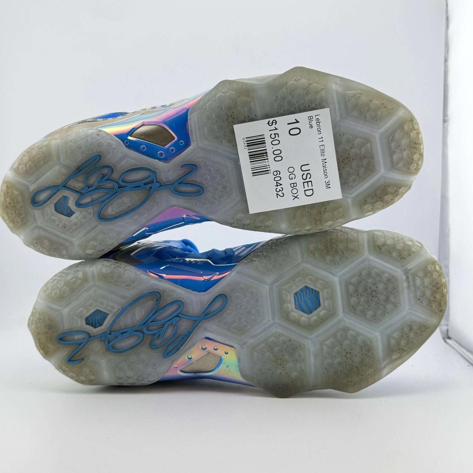 Nike Nike LeBron 11 Elite Maison 3M Blue US 10 Used OG Box Size US 10 / EU 43 - 6 Thumbnail