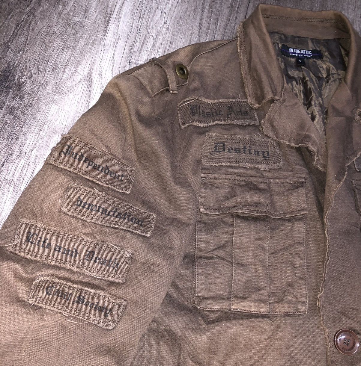 In The Attic × Vintage In The Attic Punk Jacket Japanese Brand Size 40L - 16 Thumbnail
