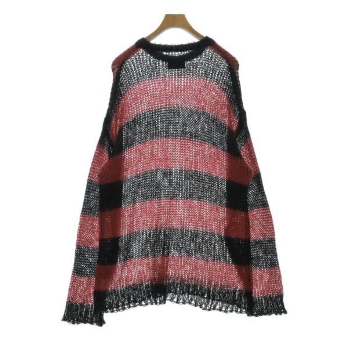 Number (N)ine Number nine MOHAIR MESH WIDE STRIPED KNIT PULLOVER size 4 Size US XL / EU 56 / 4 - 2 Thumbnail
