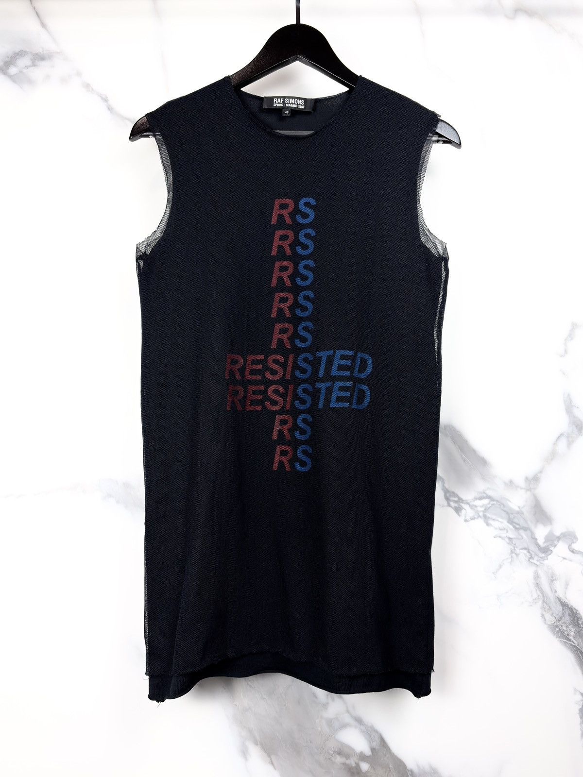 Raf Simons SS03 Raf Simons Consumed Resisted Net Mesh Tank Top Size US S / EU 44-46 / 1 - 1 Thumbnail