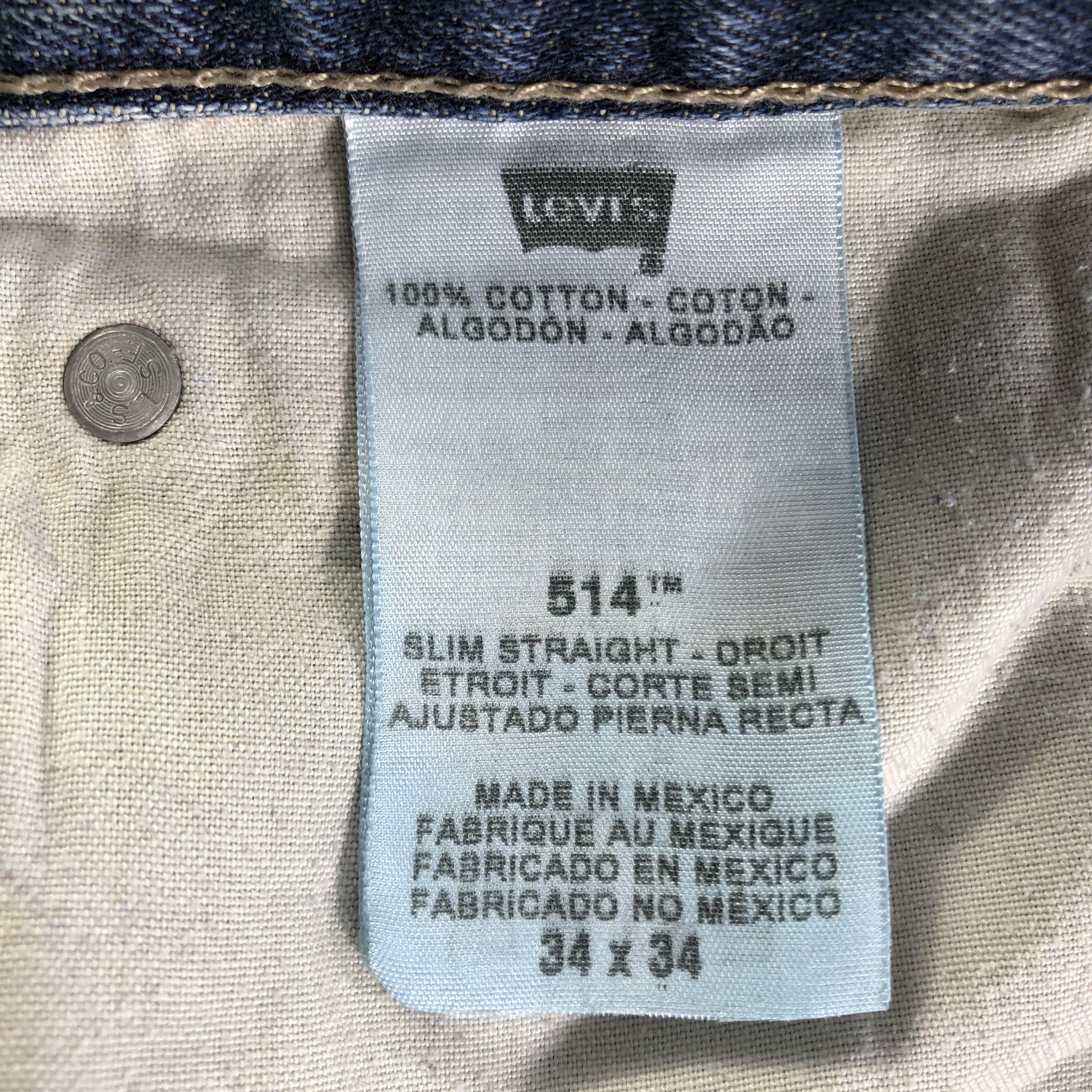 Levi's Vintage Blue Wash Levis 514 Jeans-J3151 Size US 35 - 10 Thumbnail