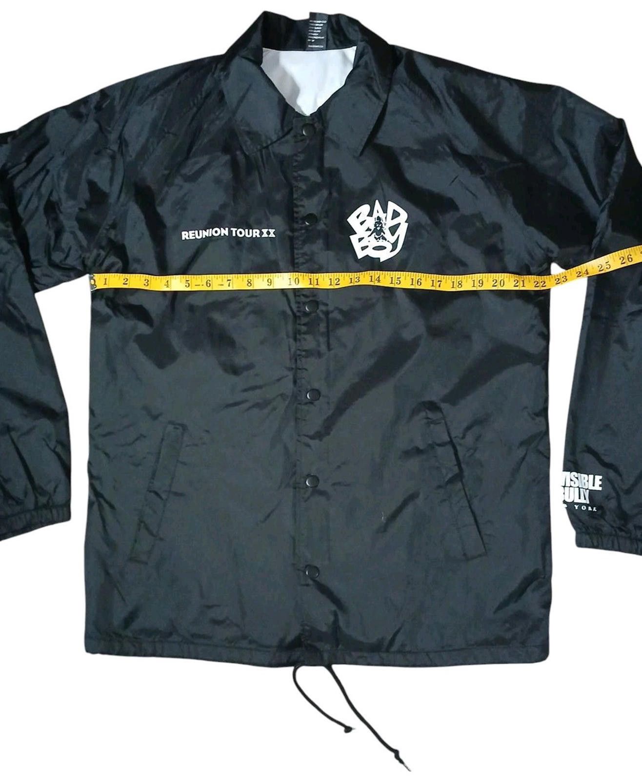 Other BAD BOY ENT 20 Years Reunion Tour L Windbreaker Jacket NEW Size US L / EU 52-54 / 3 - 4 Thumbnail