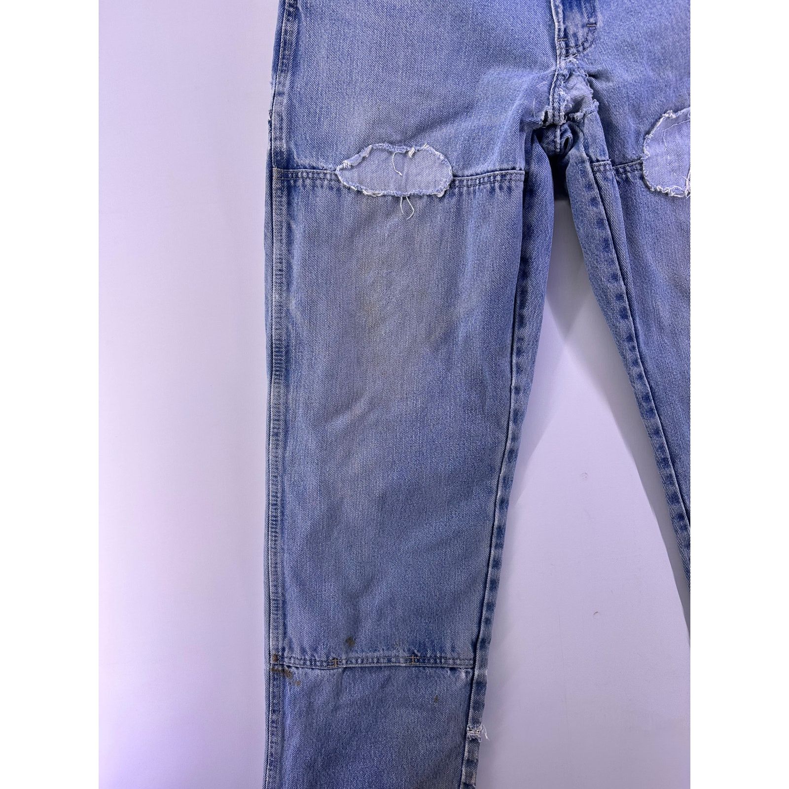 Dickies Blue Dickies Rough Patched Demin Jeans Size 36/34 Size US 36 / EU 52 - 3 Thumbnail