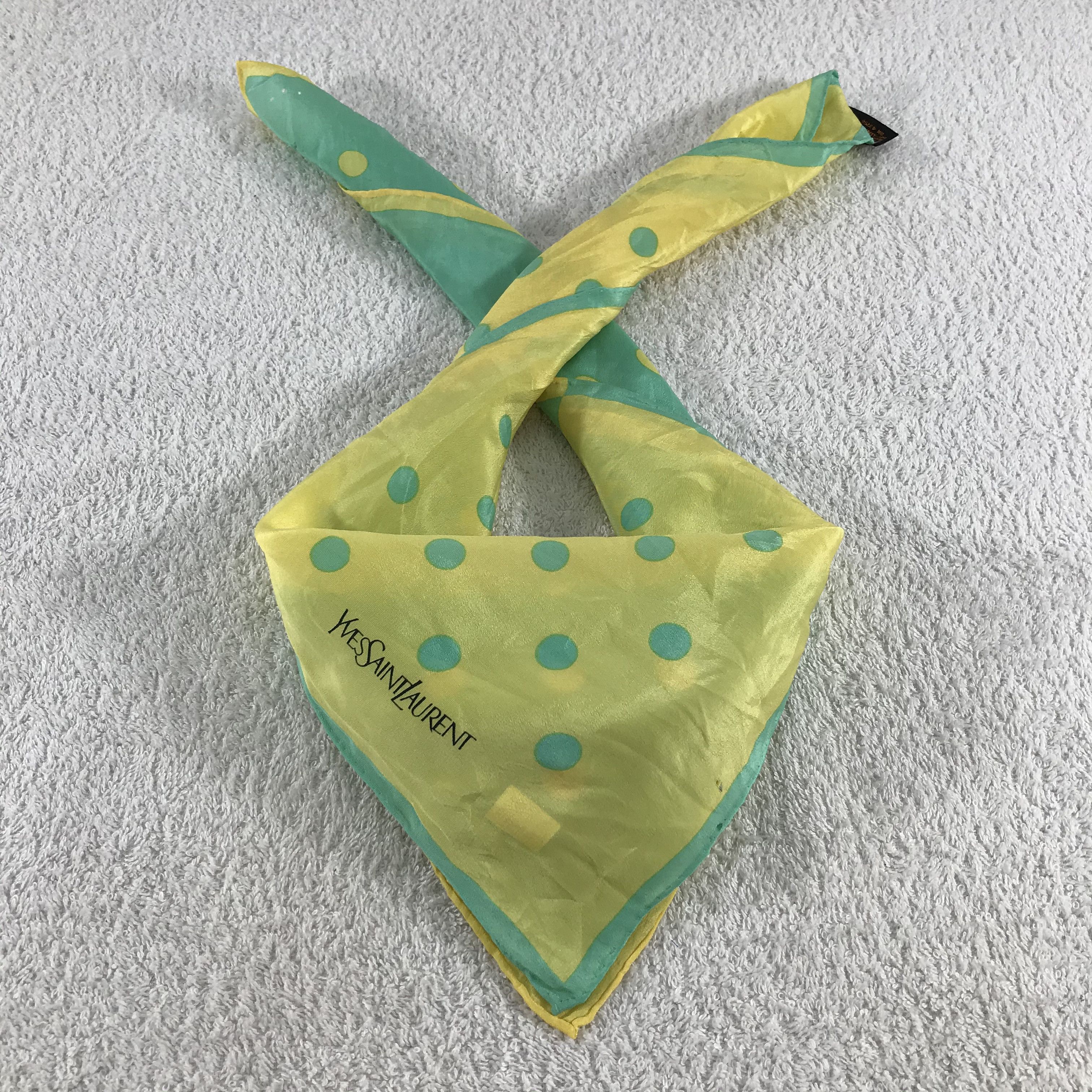 Vintage × Yves Saint Laurent Yves Saint Laurent Bandana / Handkerchief /Neckerchief -S176 Size ONE SIZE - 5 Thumbnail