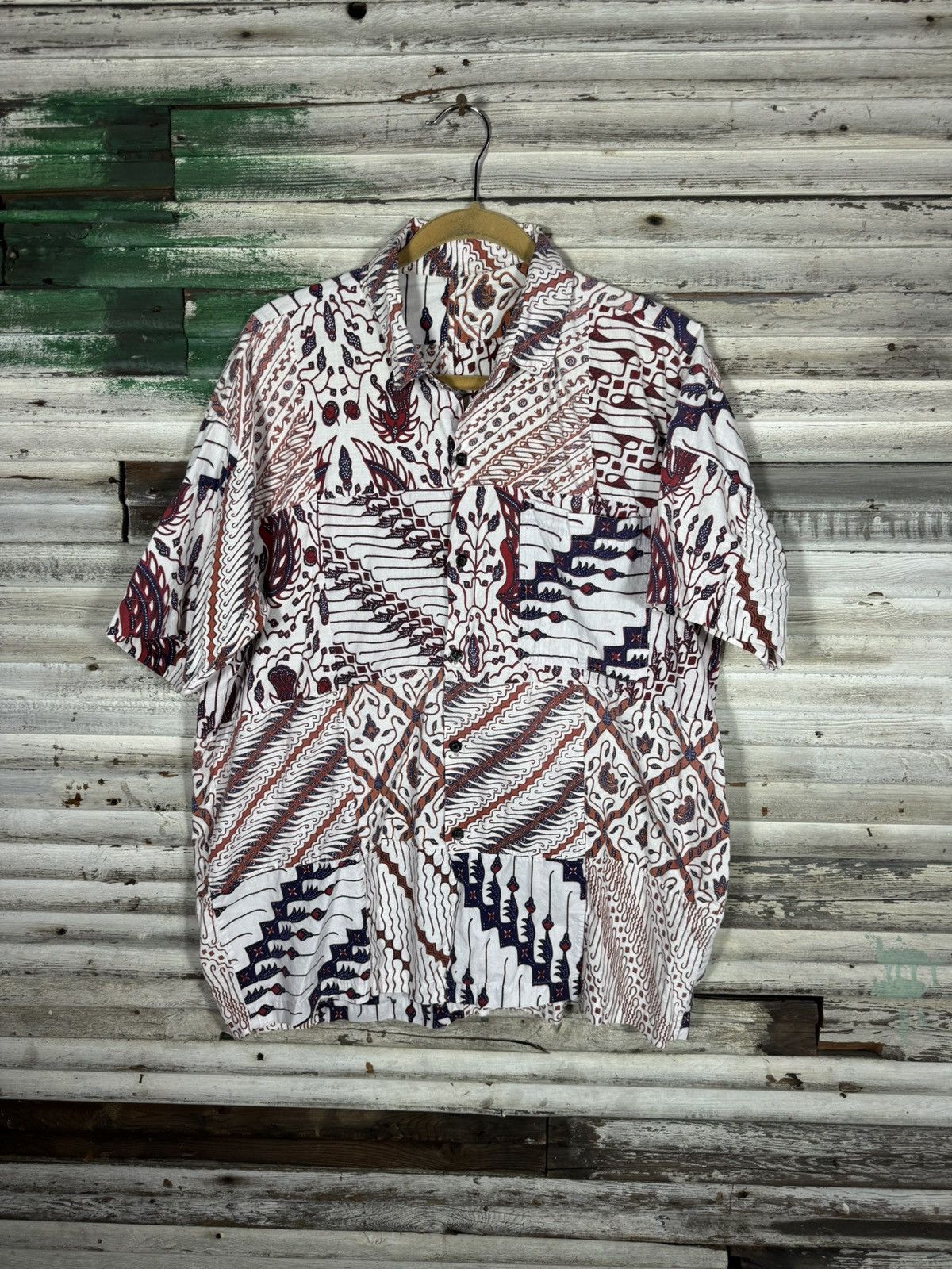 Vintage Vintage AOP Button Up Shirt Size US XL / EU 56 / 4 - 1 Thumbnail