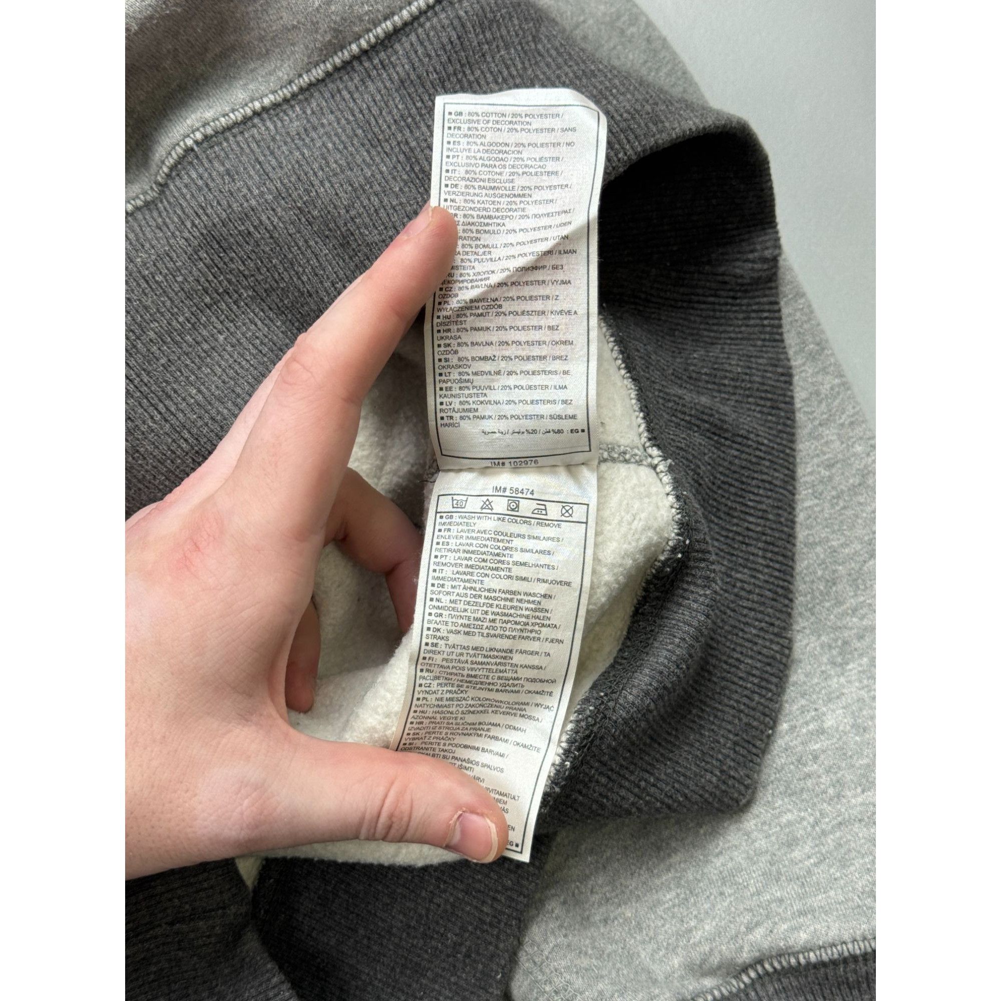 Nike Nike Y2K Gray Sweatshirt (Y1185) Size US S / EU 44-46 / 1 - 6 Thumbnail