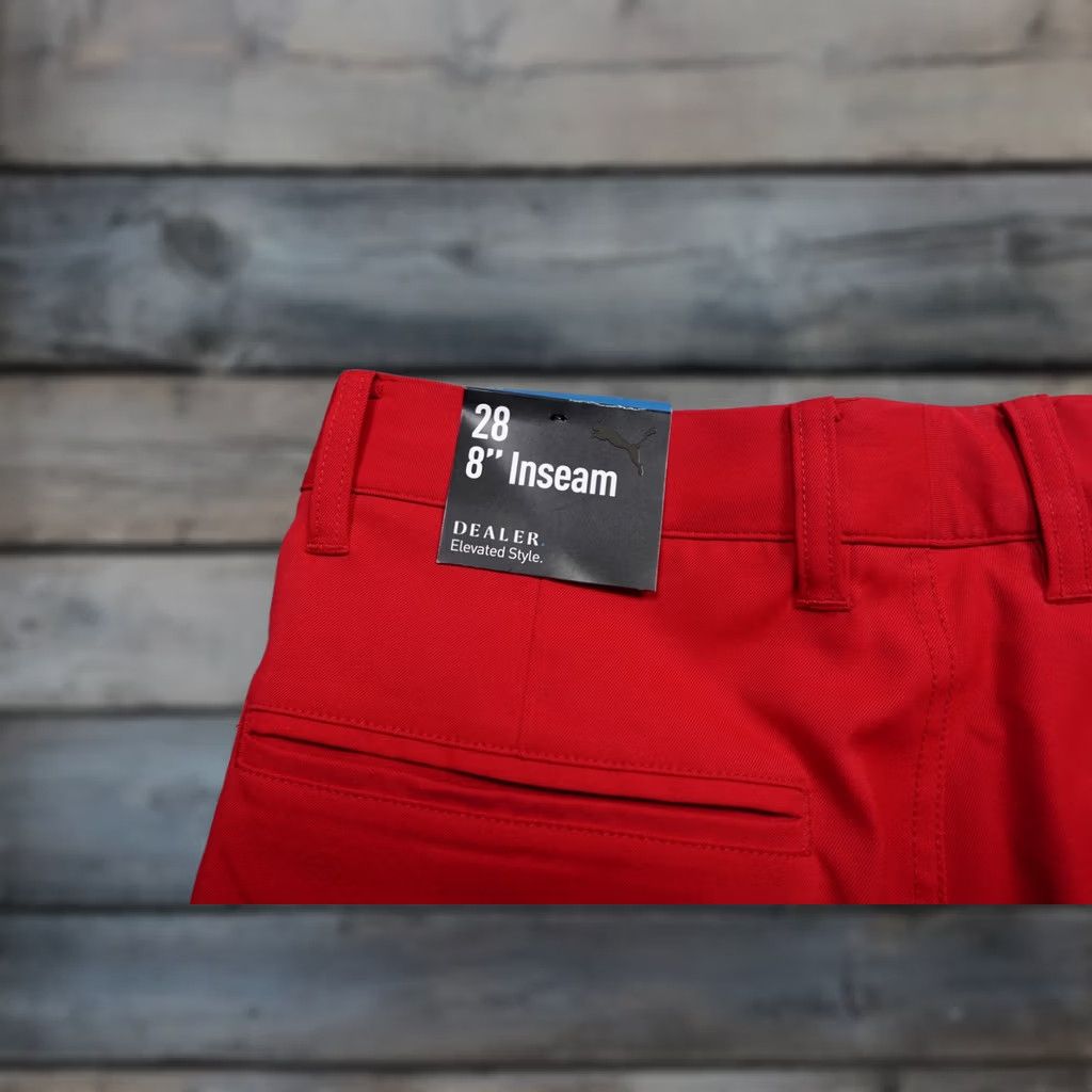 Puma PUMA Dealer Golf Shorts Mens 28 Red Twill 8 Inseam Performance Pockets NWT Size US 28 / EU 44 - 1 Thumbnail