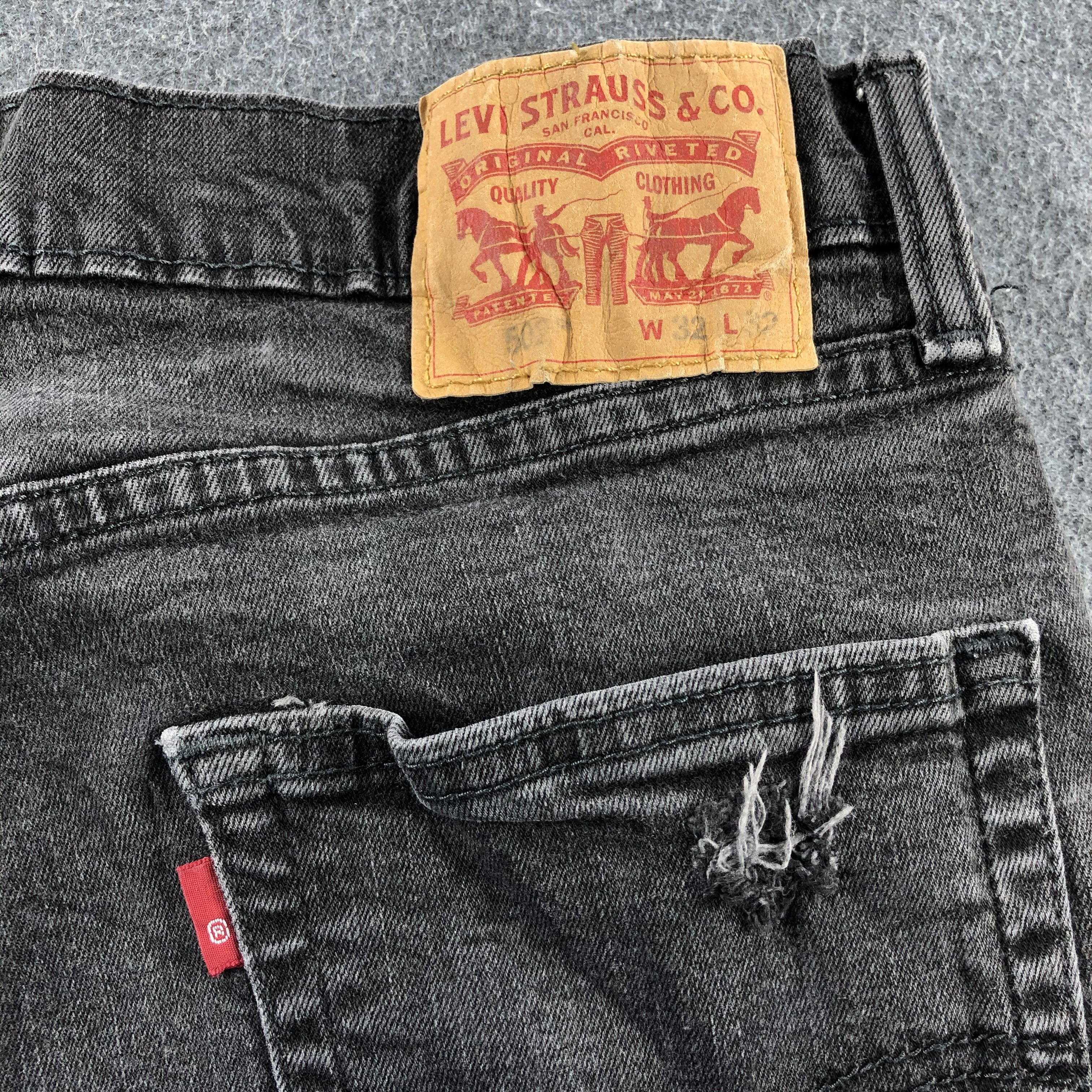 Levi's Vintage Distress Levis 502 Earth Tone Jeans-J1204 Size US 32 / EU 48 - 5 Thumbnail