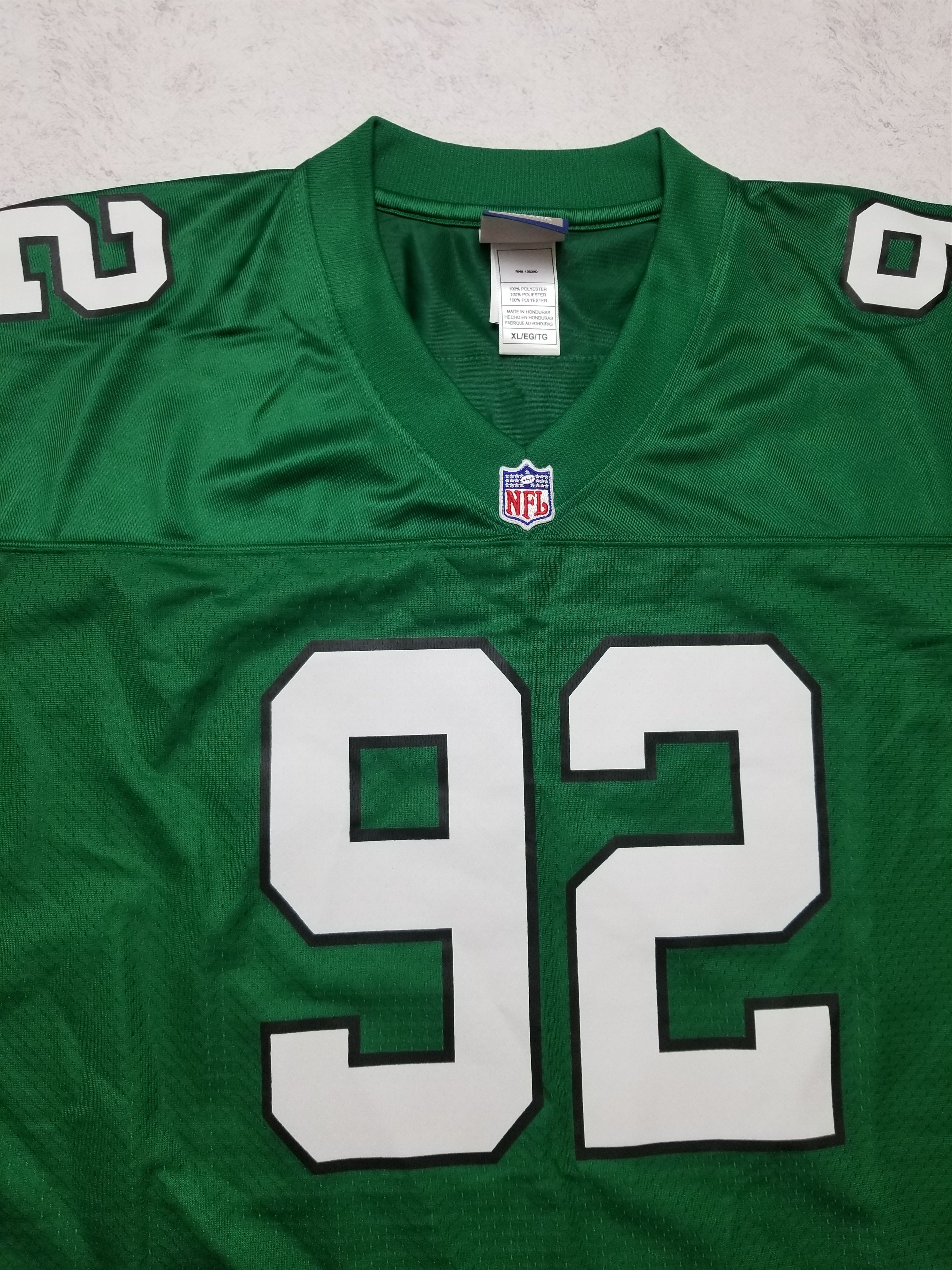 Pro Line Pro Line Vintage NFL Philadelphia Eagles #92 White Jersey Size US XL / EU 56 / 4 - 14 Thumbnail