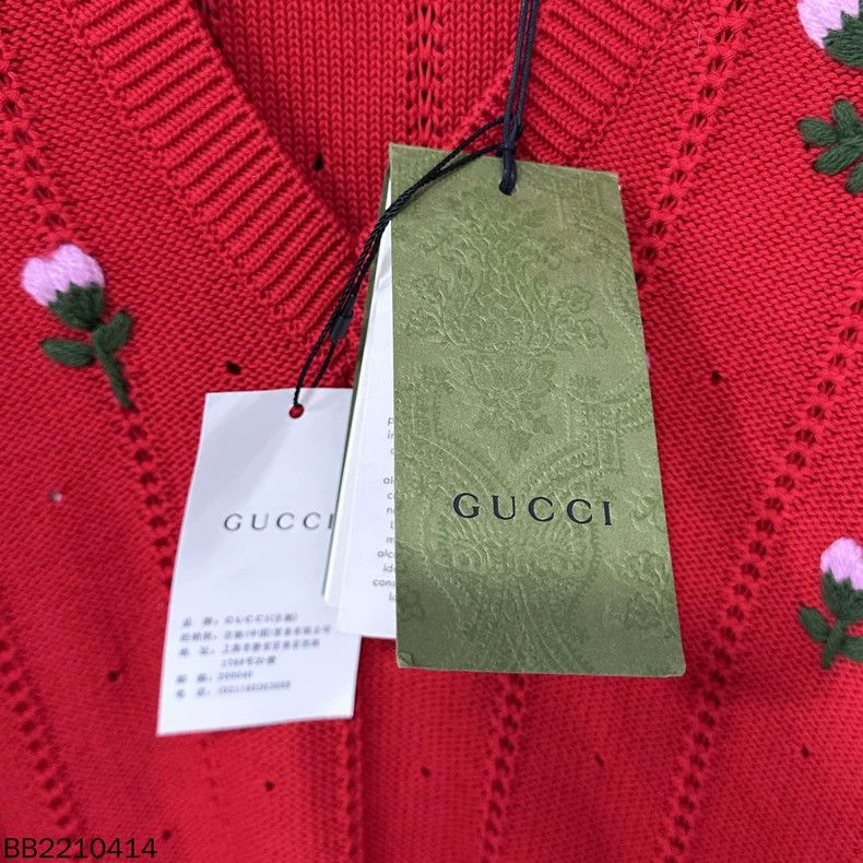 Gucci Gucci Embroidered floral v-neck knitted sweater 2503-Nextar Size S / US 4 / IT 40 - 5 Thumbnail
