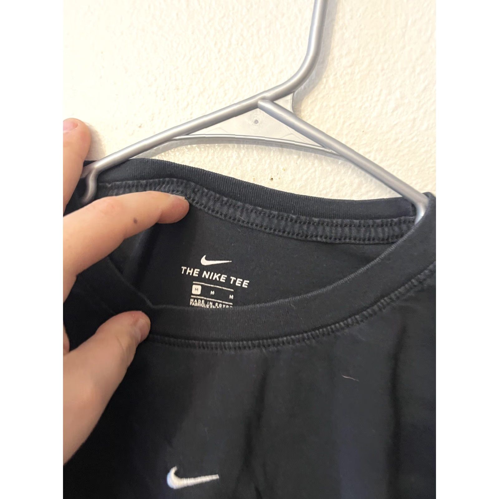 Nike Nike The Nike Tee Shirt Womens M Black Center Logo LS Tape Crew CQ4668-011 Size M / US 6-8 / IT 42-44 - 3 Thumbnail