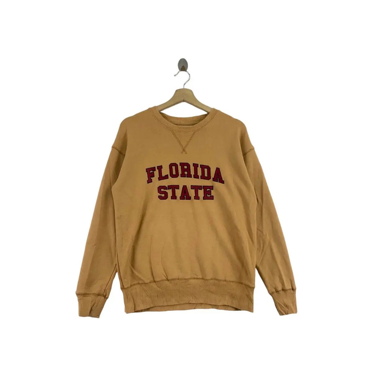 Vintage FLORIDA STATE Merchandise Print Beige Sweatshirt