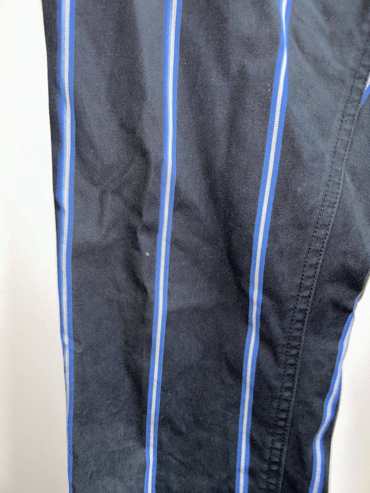 Fred Perry Striped Blue Britpop Pants Size US 33 - 11 Thumbnail