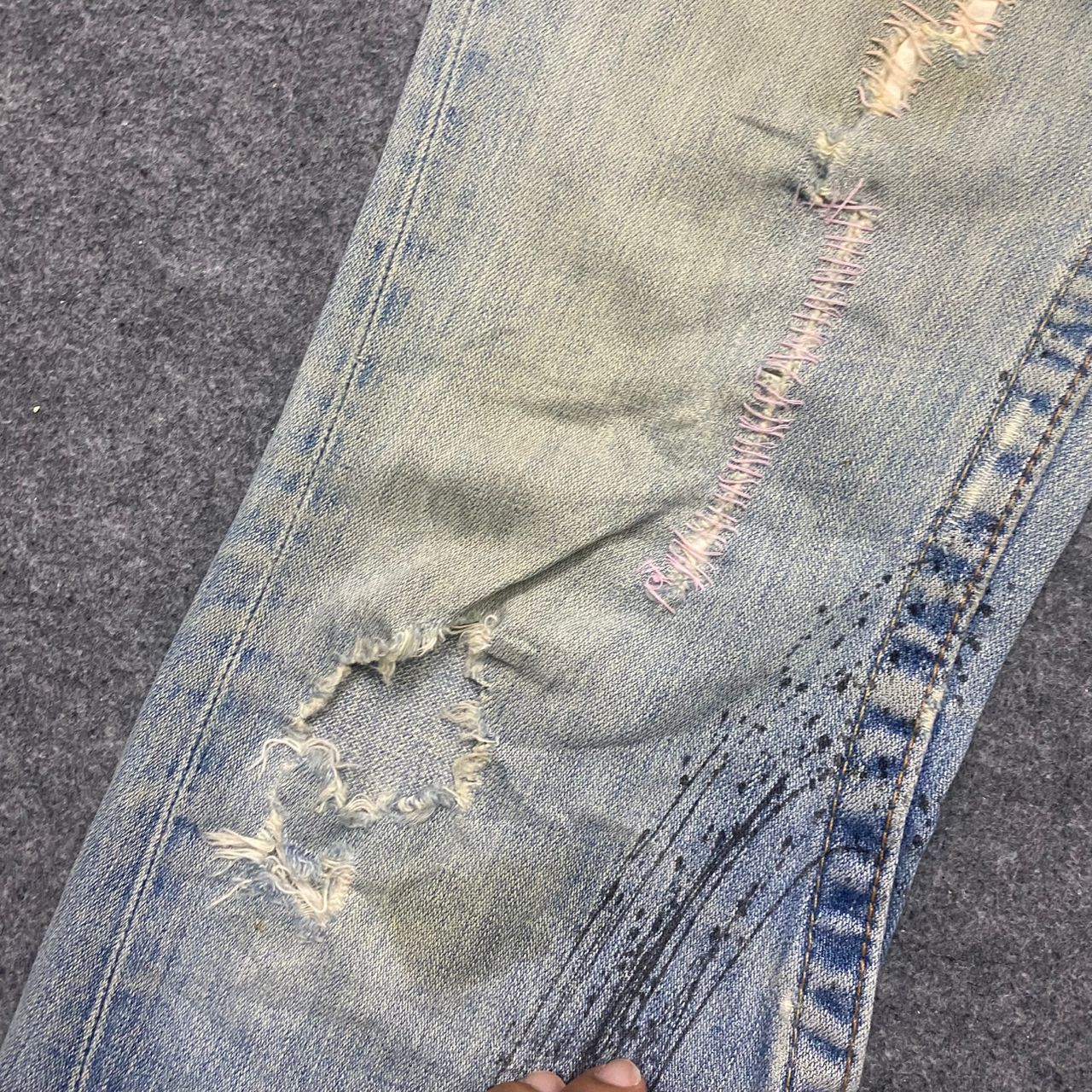 True Religion 💥Flare💥Vintage True Religion Distressed Denim Size US 30 / EU 46 - 10 Thumbnail