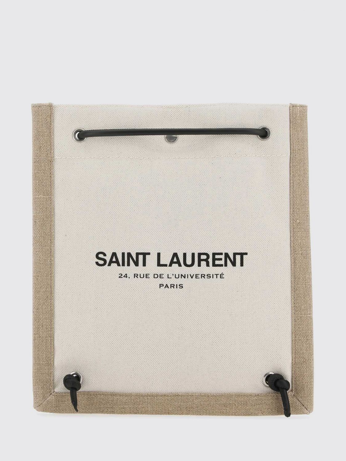 Saint Laurent Paris Saint Laurent Shoulder Bag Men Beige Size ONE SIZE - 1 Thumbnail