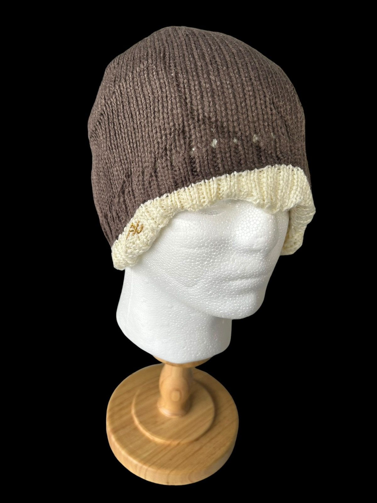14th Addiction × Hysteric Glamour × Japanese Brand Punk Bondage Distressed Design Reversible Beanie Hats☠️☠️ Size ONE SIZE - 5 Thumbnail