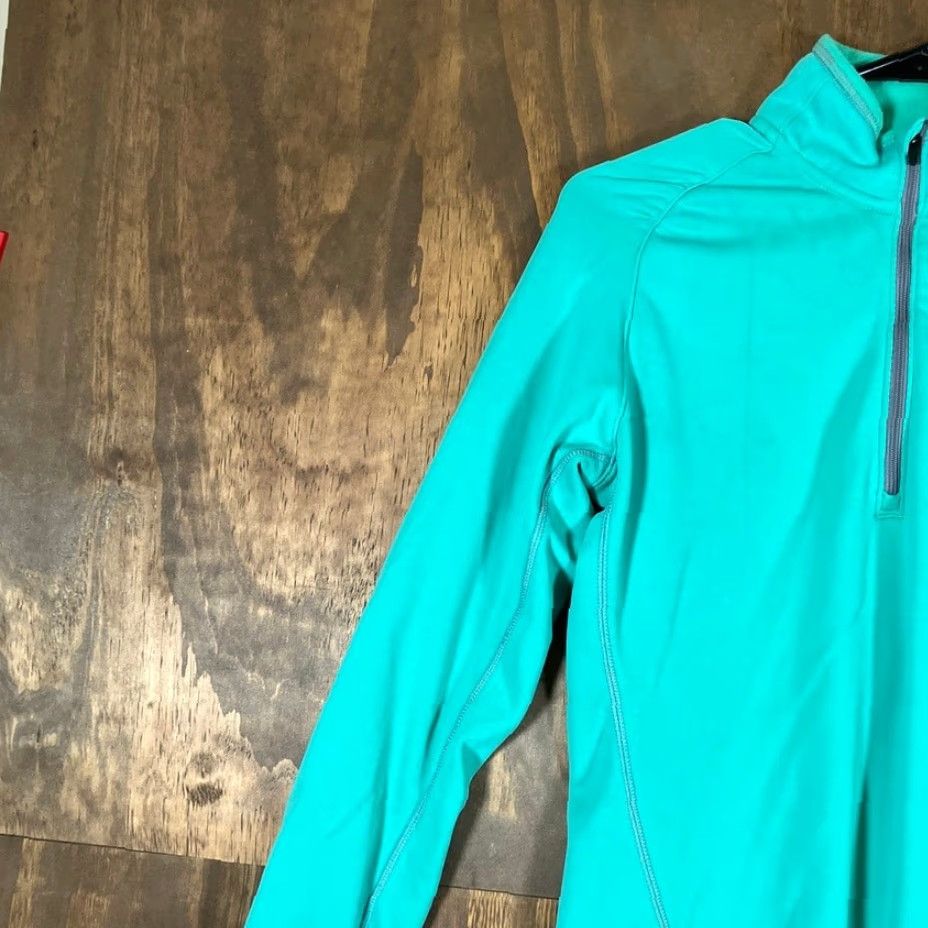 Vintage Cabela's Womens Sweater Teal 1/4 Zip Long Sleeve Fleece Thumb Holes Stretch S Size S / US 4 / IT 40 - 4 Thumbnail