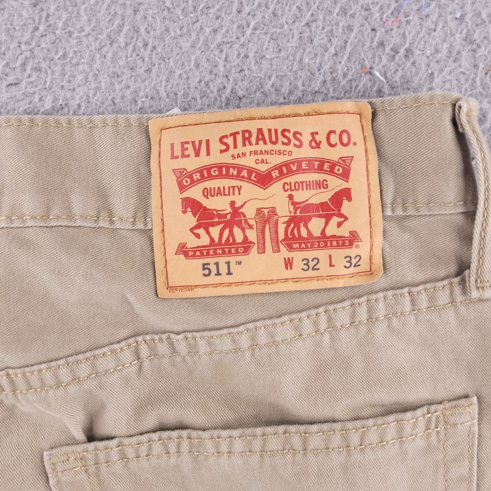 Levi's Levi's Pants Slim 511 Khaki Chino Straight 31x31 Brown Mens Regular Size 31 Inseam 31 Pants Mens Brown Chino Slim 511 Levis Size US 31 - 2 Thumbnail