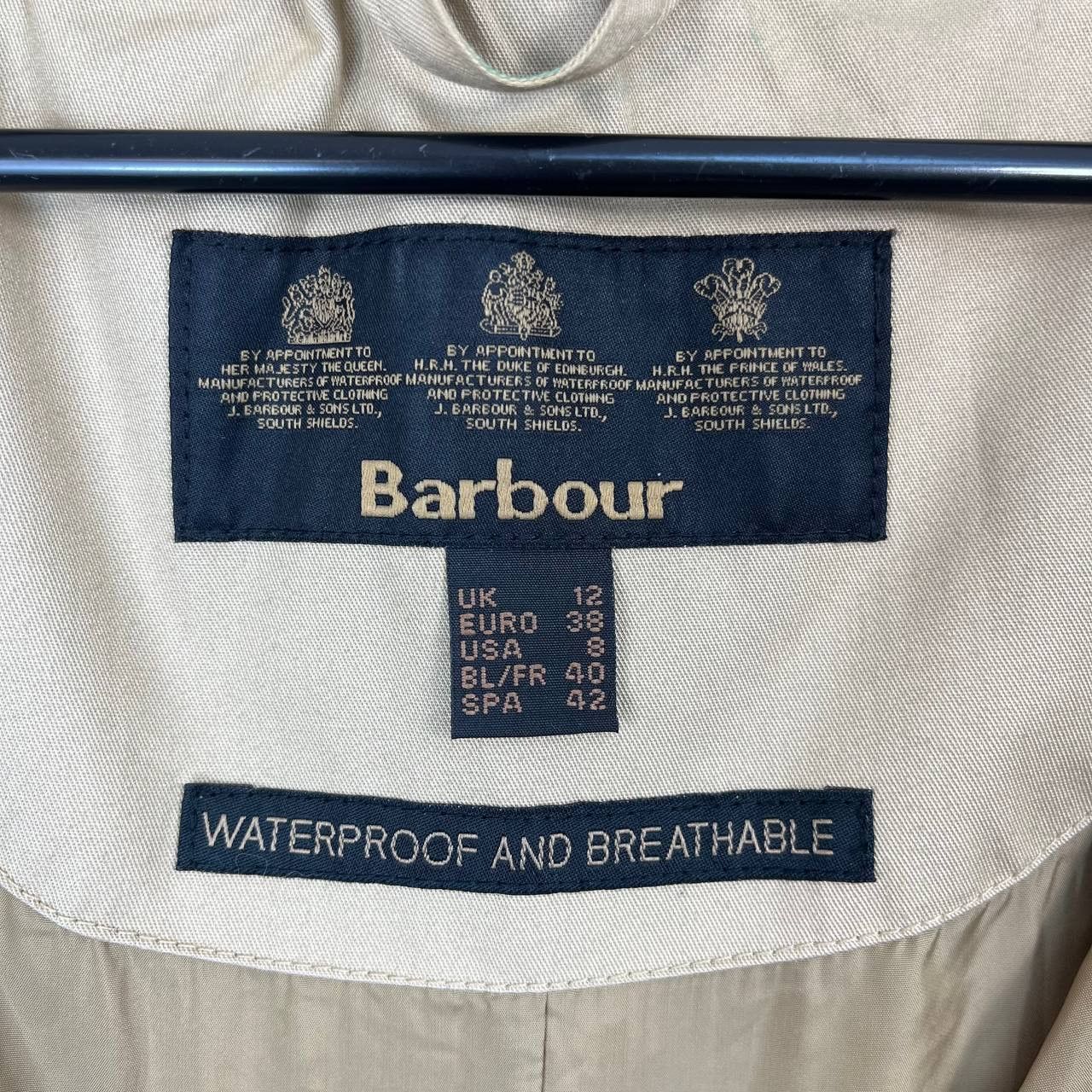 Barbour Barbour Utility Waterproof Jacket Womens Beige Coat Size 12 Size US M / EU 48-50 / 2 - 4 Thumbnail