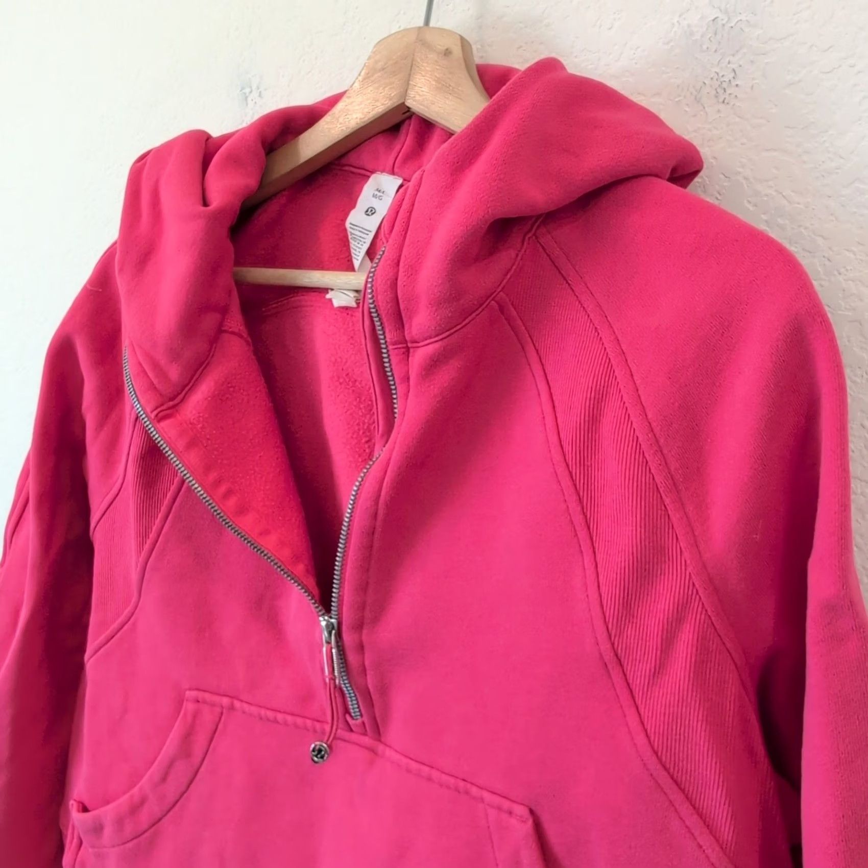 Lululemon Lululemon Hoodie Pullover Crop Scuba Boxy Pink 1/2 Zip M/L Womens Excellent Size M / US 6-8 / IT 42-44 - 5 Thumbnail